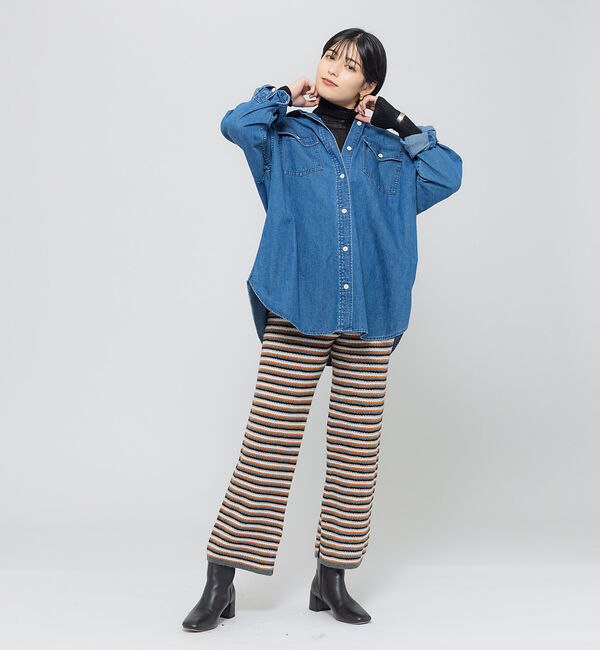 Rouge vif「【+81 BRANCA】ハイウエストニットパンツ」|その他|