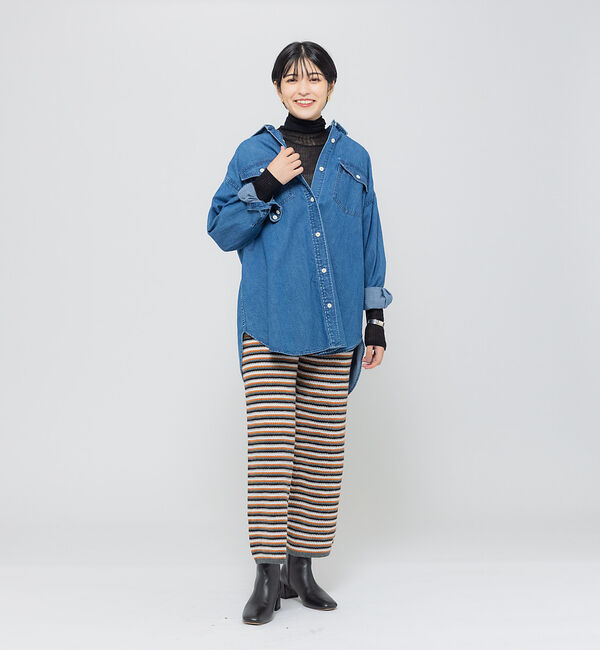 Rouge vif「【+81 BRANCA】ハイウエストニットパンツ」|その他|