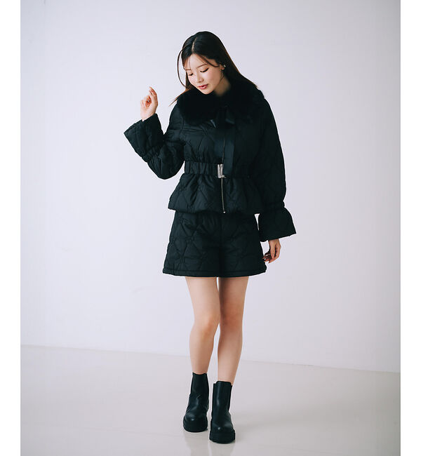 SELFIST「オリジナルロゴフラワー刺繍中綿ショートパンツ」|その他|