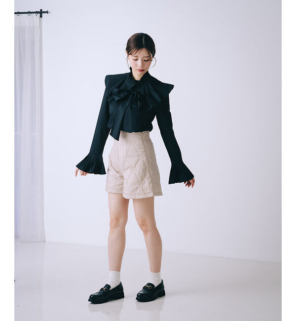 SELFIST「オリジナルロゴフラワー刺繍中綿ショートパンツ」|その他|