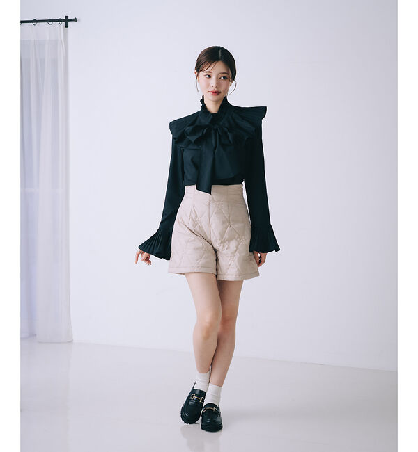 SELFIST「オリジナルロゴフラワー刺繍中綿ショートパンツ」|その他|