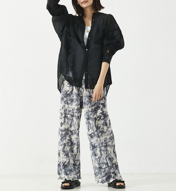 abahouse mavie「クリスタルプリーツパンツ」|その他|