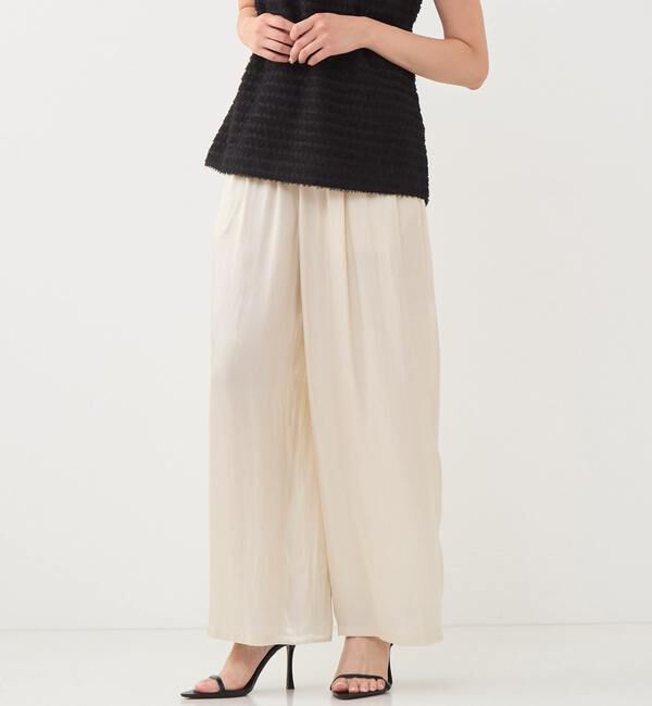 TIARA「《定番》ギャザーパンツ」|その他|アイボリー