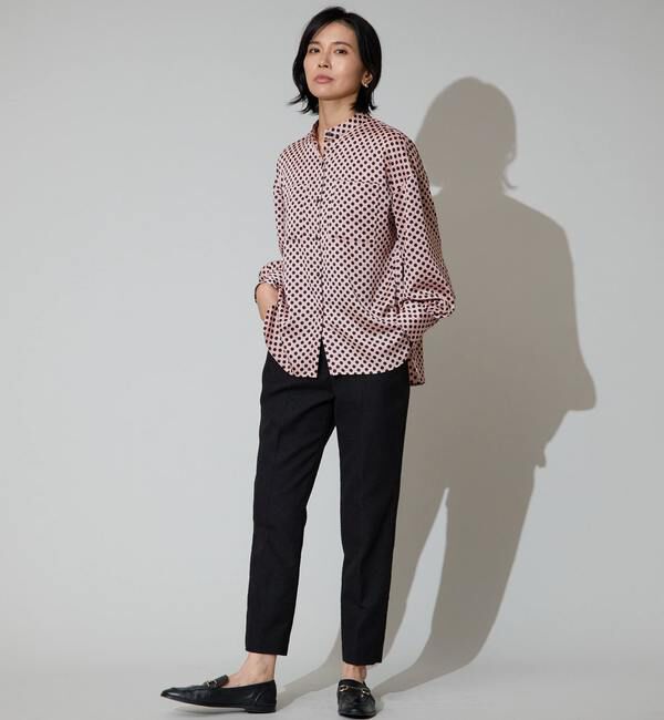 TIARA「ツイーディダーツテーパードパンツ」|その他|ブラック