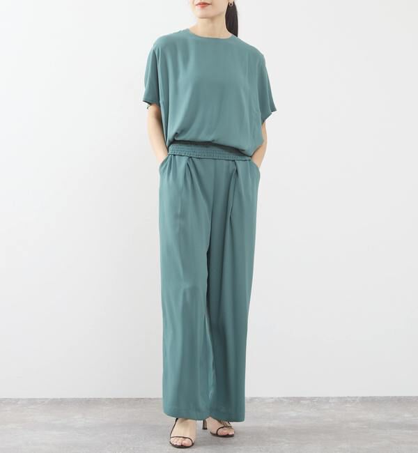 TIARA「センタープレスタックワイドパンツ（セットアップ可）」|その他|