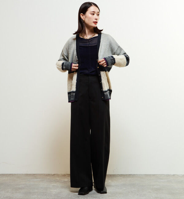 Soffitto「【定番型】ウール混セミワイドパンツ」|その他|