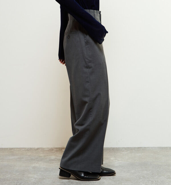 Soffitto「【定番型】ウール混セミワイドパンツ」|その他|