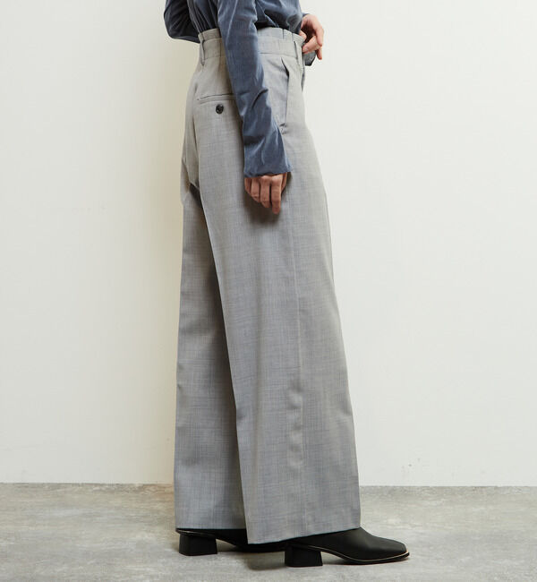 Soffitto「【定番型】ウール混セミワイドパンツ」|その他|