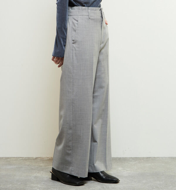 Soffitto「【定番型】ウール混セミワイドパンツ」|その他|