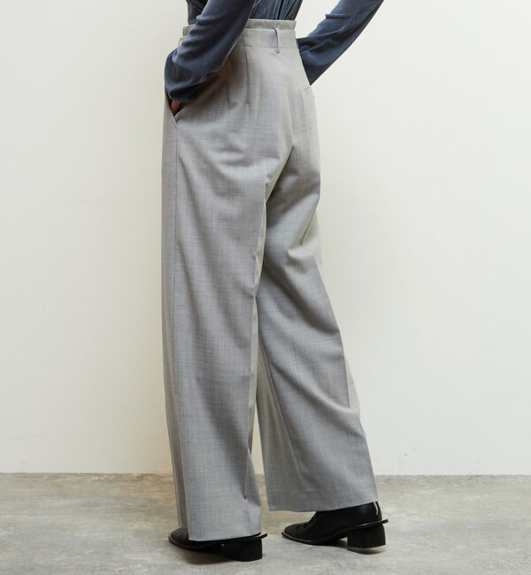 Soffitto「【定番型】ウール混セミワイドパンツ」|その他|