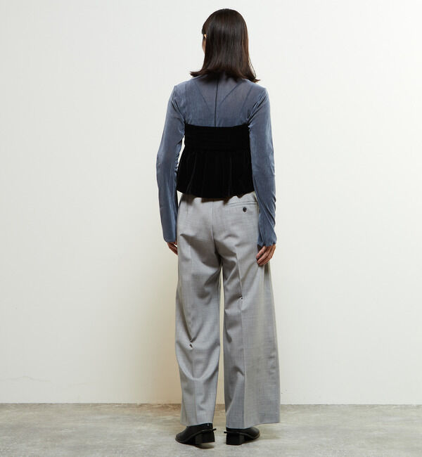 Soffitto「【定番型】ウール混セミワイドパンツ」|その他|
