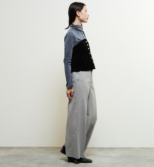 Soffitto「【定番型】ウール混セミワイドパンツ」|その他|