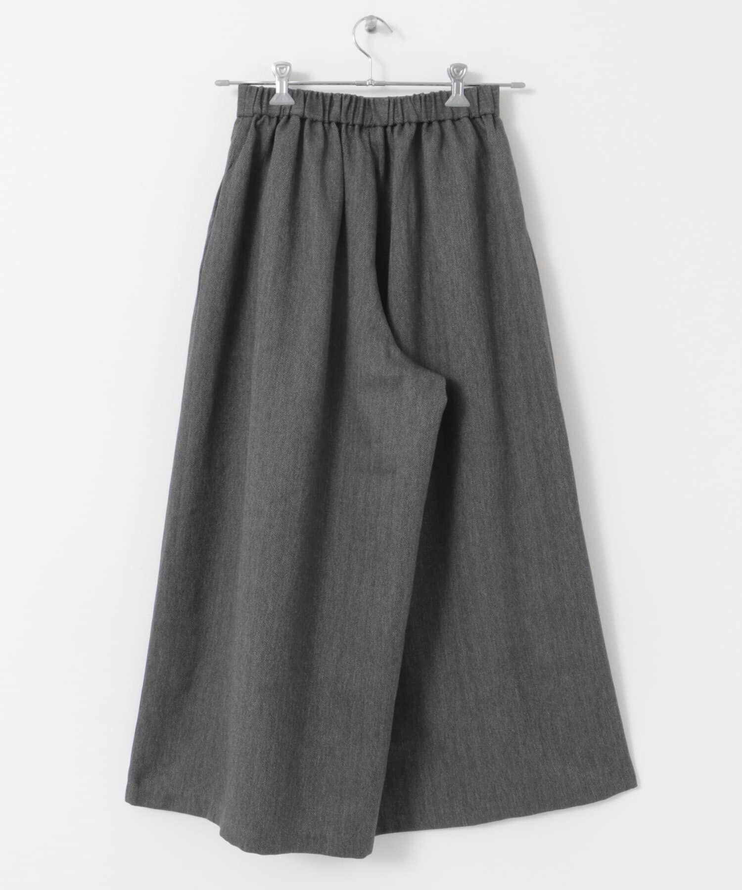 URBAN RESEARCH DOORS「メランジヘリンボーンギャザーワイドパンツ」|その他|