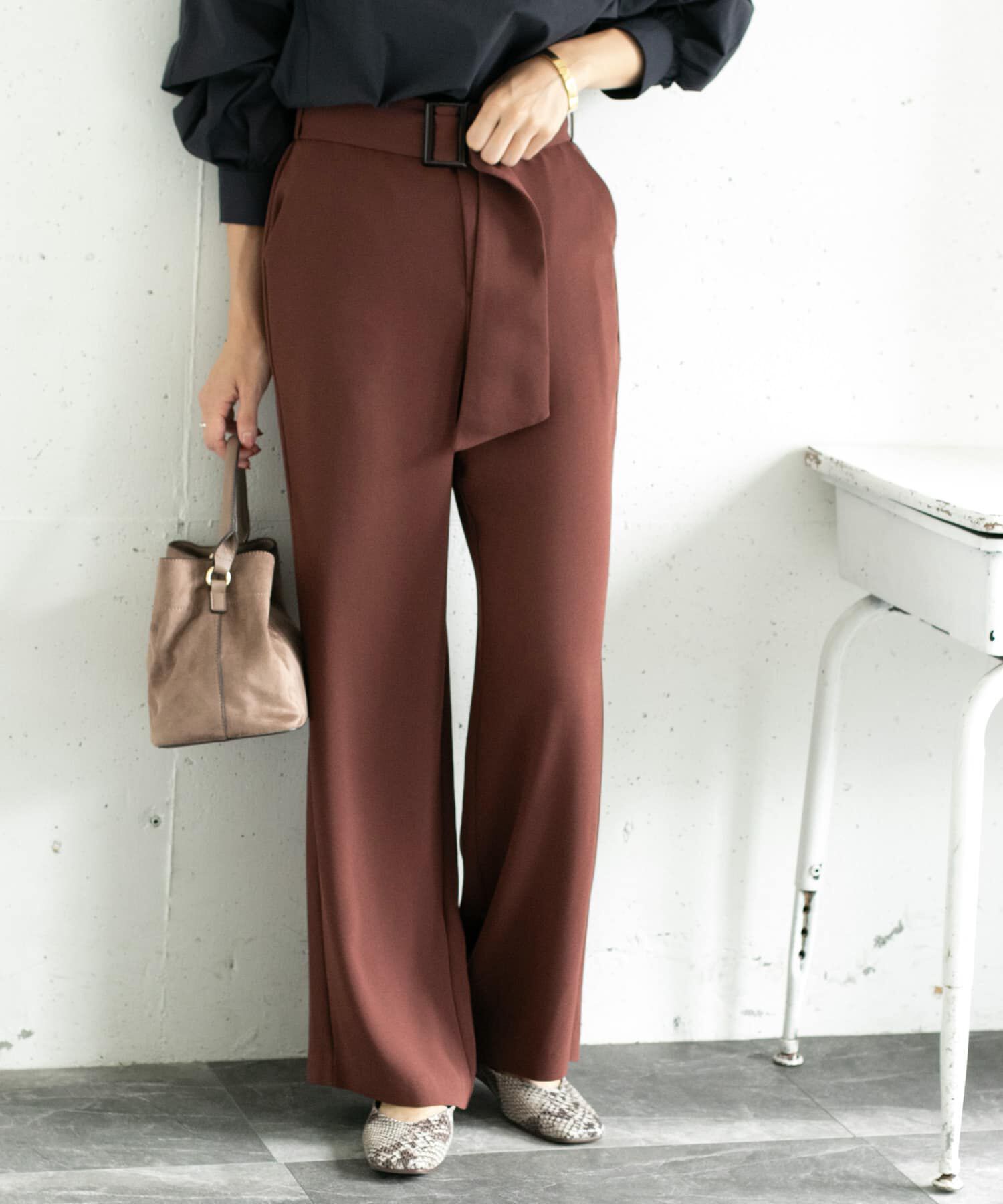 URBAN RESEARCH ROSSO「ベルト付きセミワイドパンツ&there4;」|その他|