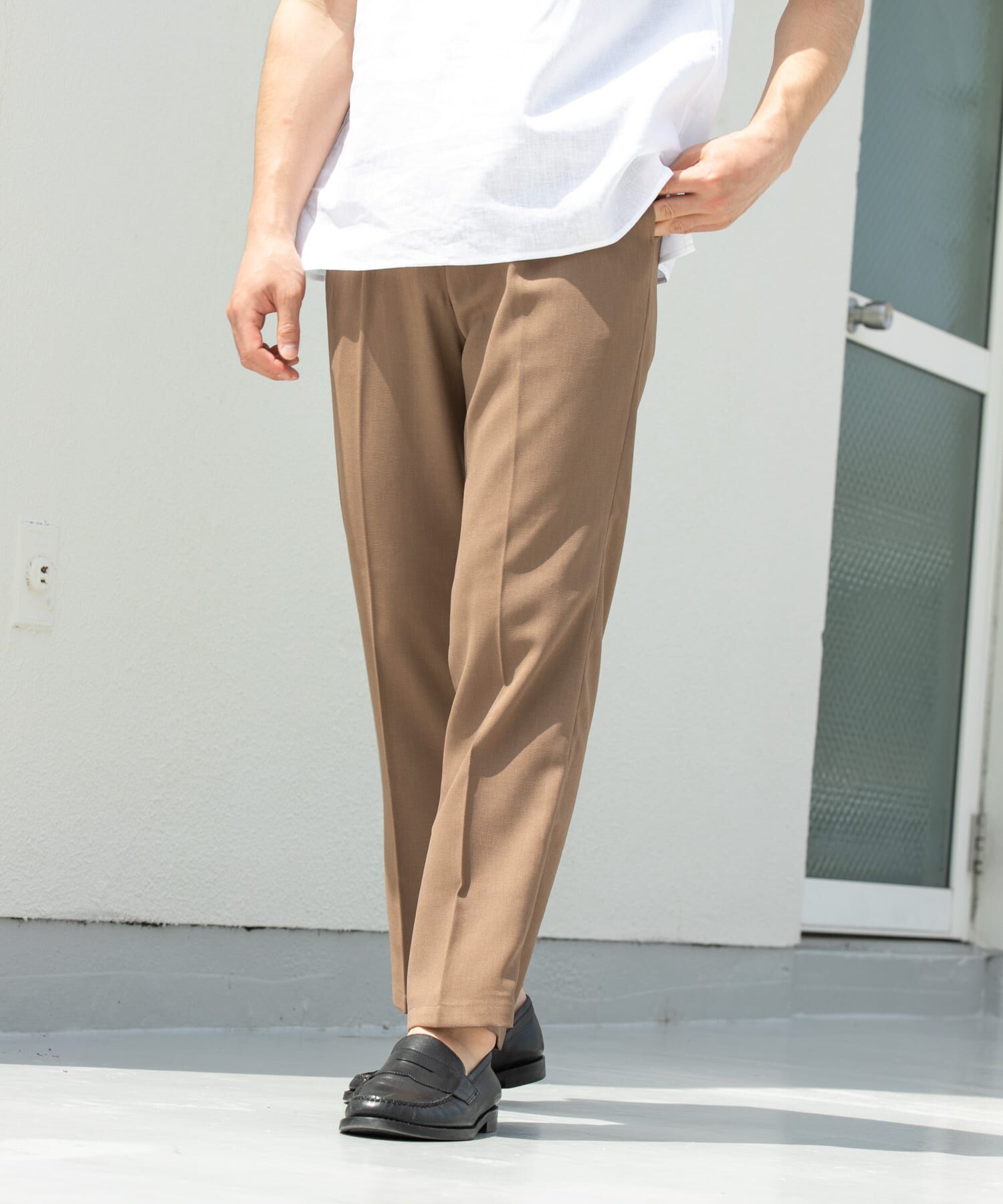 URBAN RESEARCH ROSSO「『WEB限定』『セットアップ対応』パナマ風ストレートパンツ」|その他|