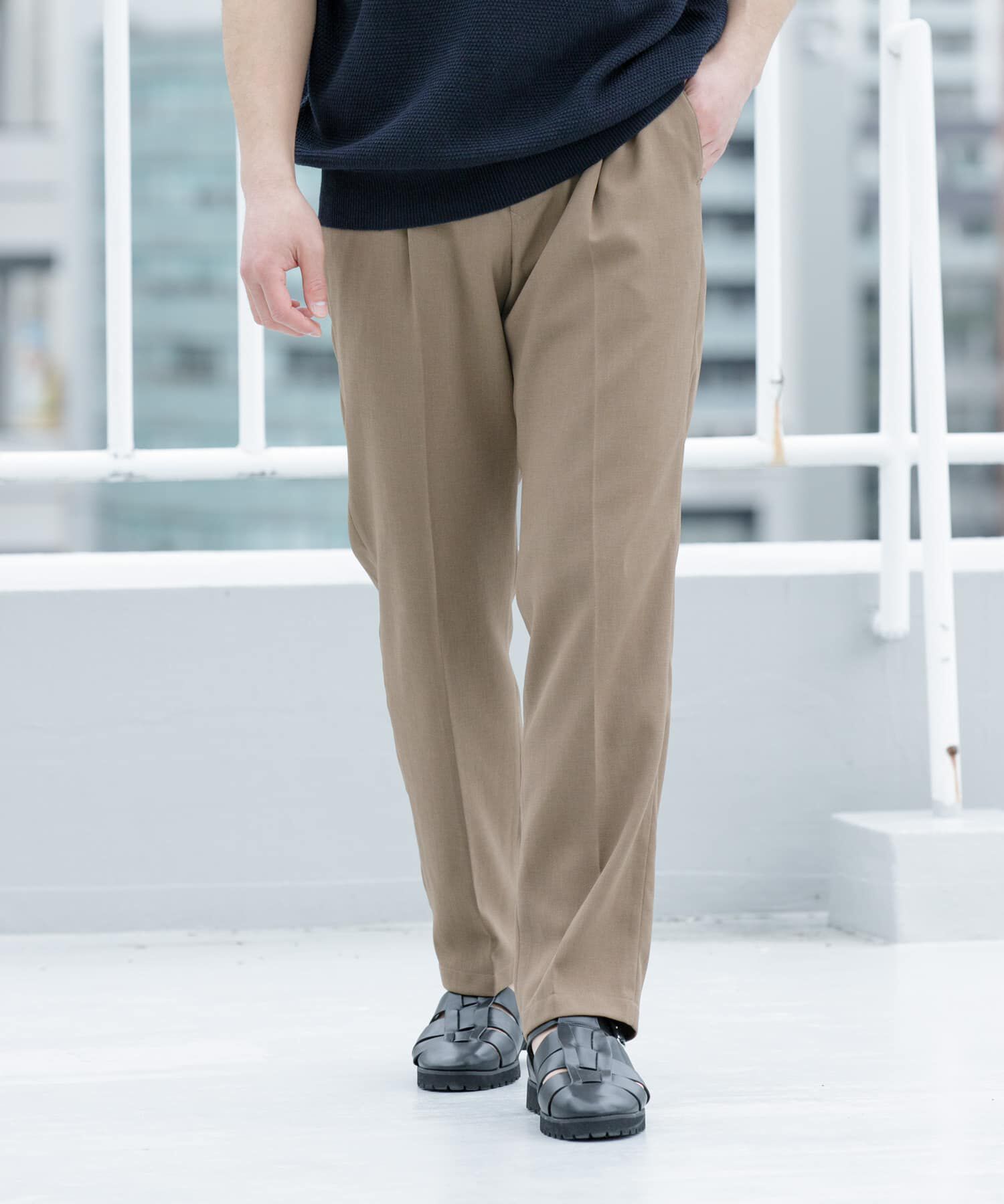 URBAN RESEARCH ROSSO「『WEB限定』『セットアップ対応』パナマ風ストレートパンツ」|その他|