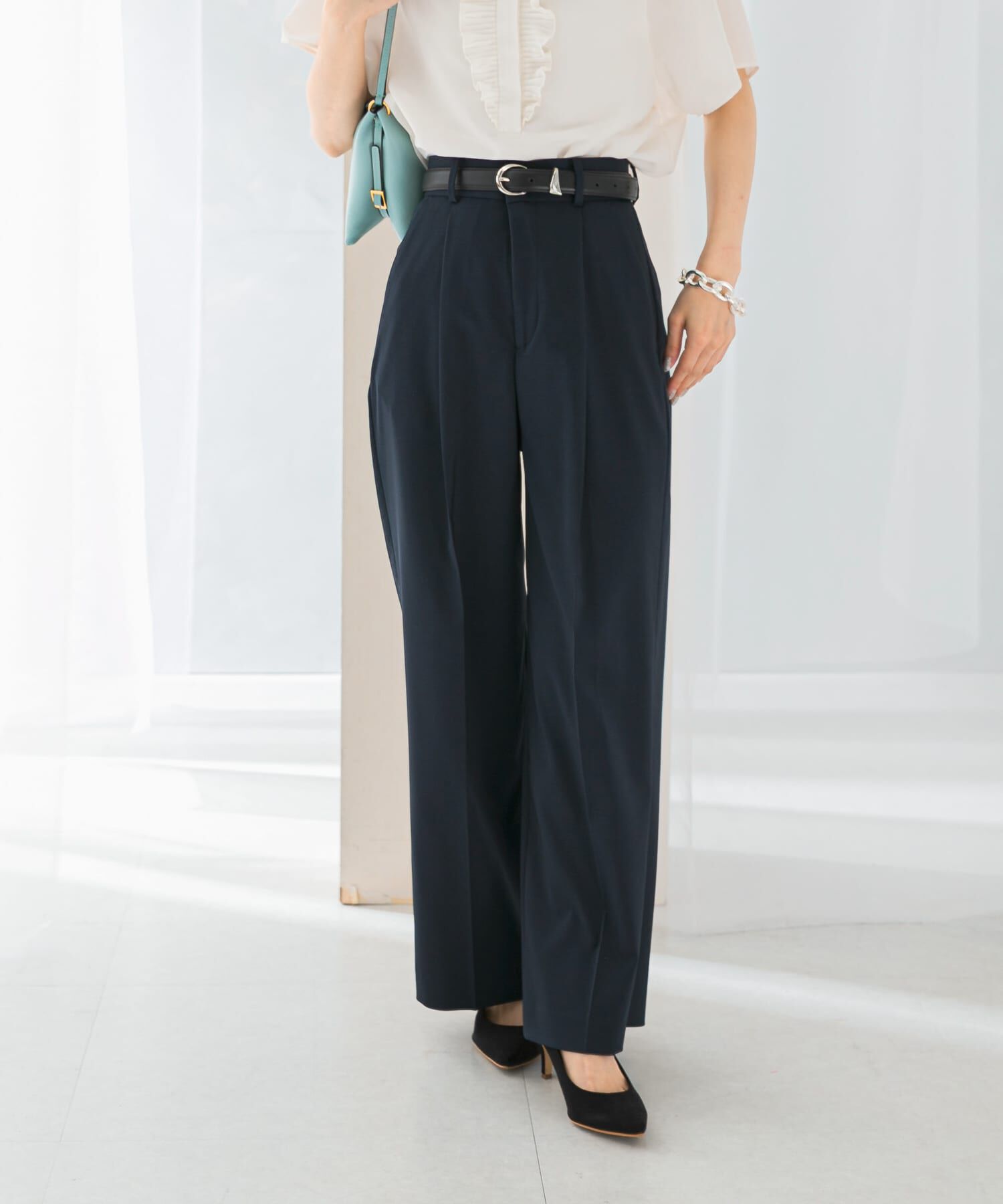 URBAN RESEARCH ROSSO「防シワハイウエストワイドスラックス」|その他|