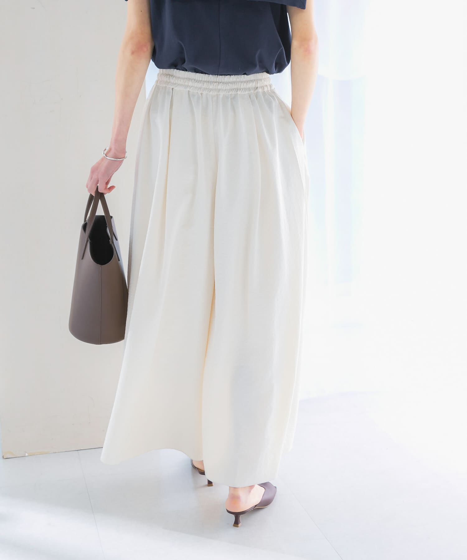 URBAN RESEARCH ROSSO「撥水ギャザーワイドパンツ」|その他|