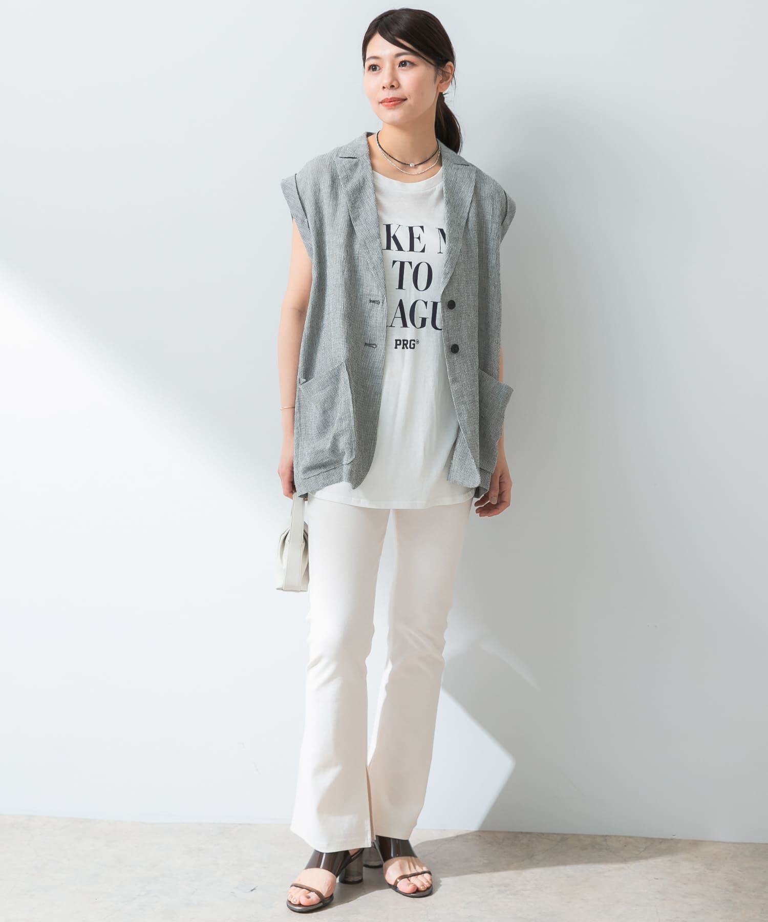 URBAN RESEARCH ROSSO「『UR TECH ひやサラクール』F by ROSSO　スリットフレアパンツ」|その他|