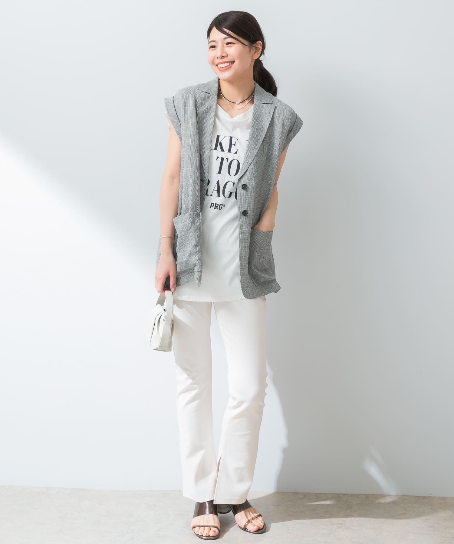 URBAN RESEARCH ROSSO「『UR TECH ひやサラクール』F by ROSSO　スリットフレアパンツ」|その他|