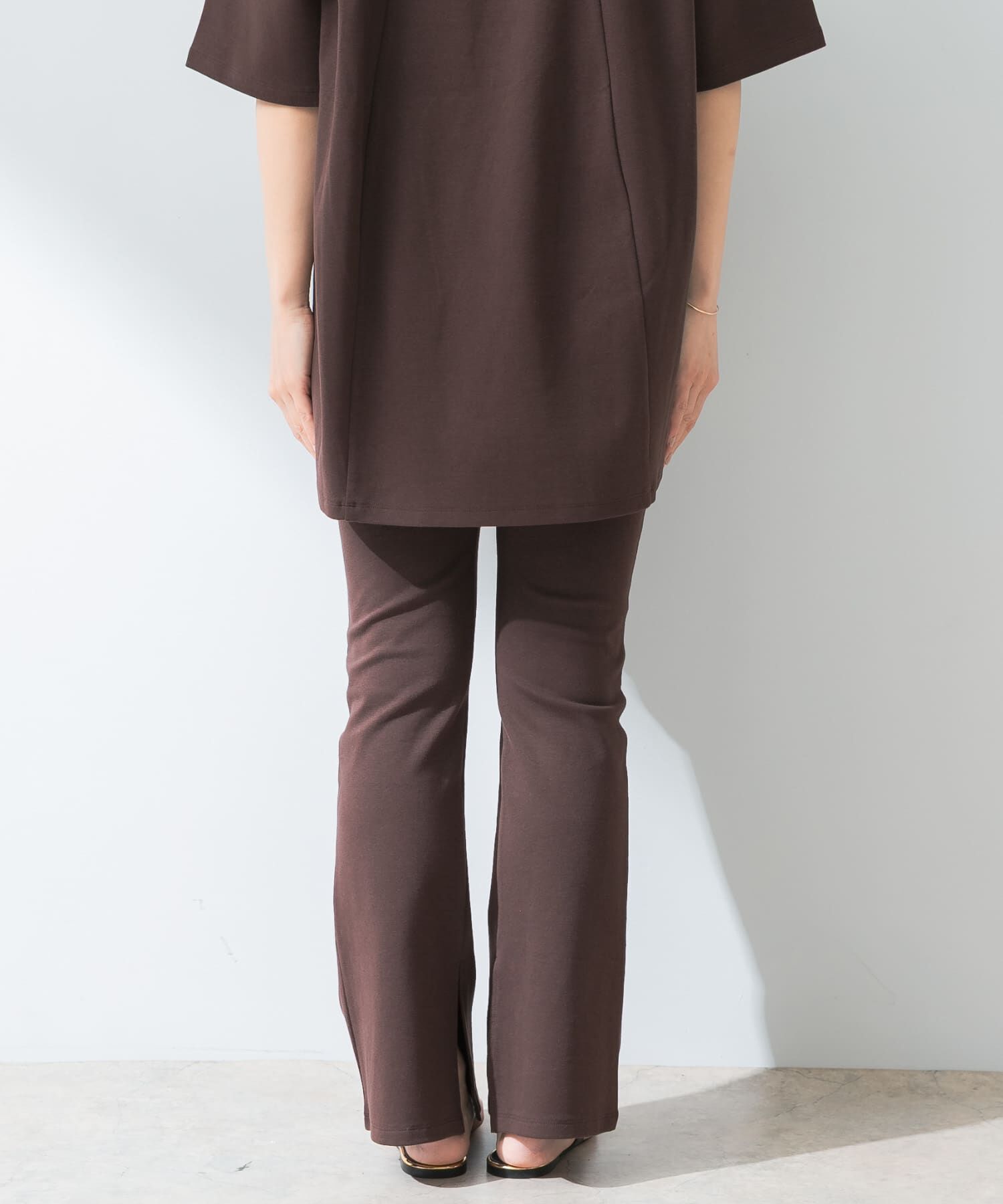 URBAN RESEARCH ROSSO「『UR TECH ひやサラクール』F by ROSSO　スリットフレアパンツ」|その他|