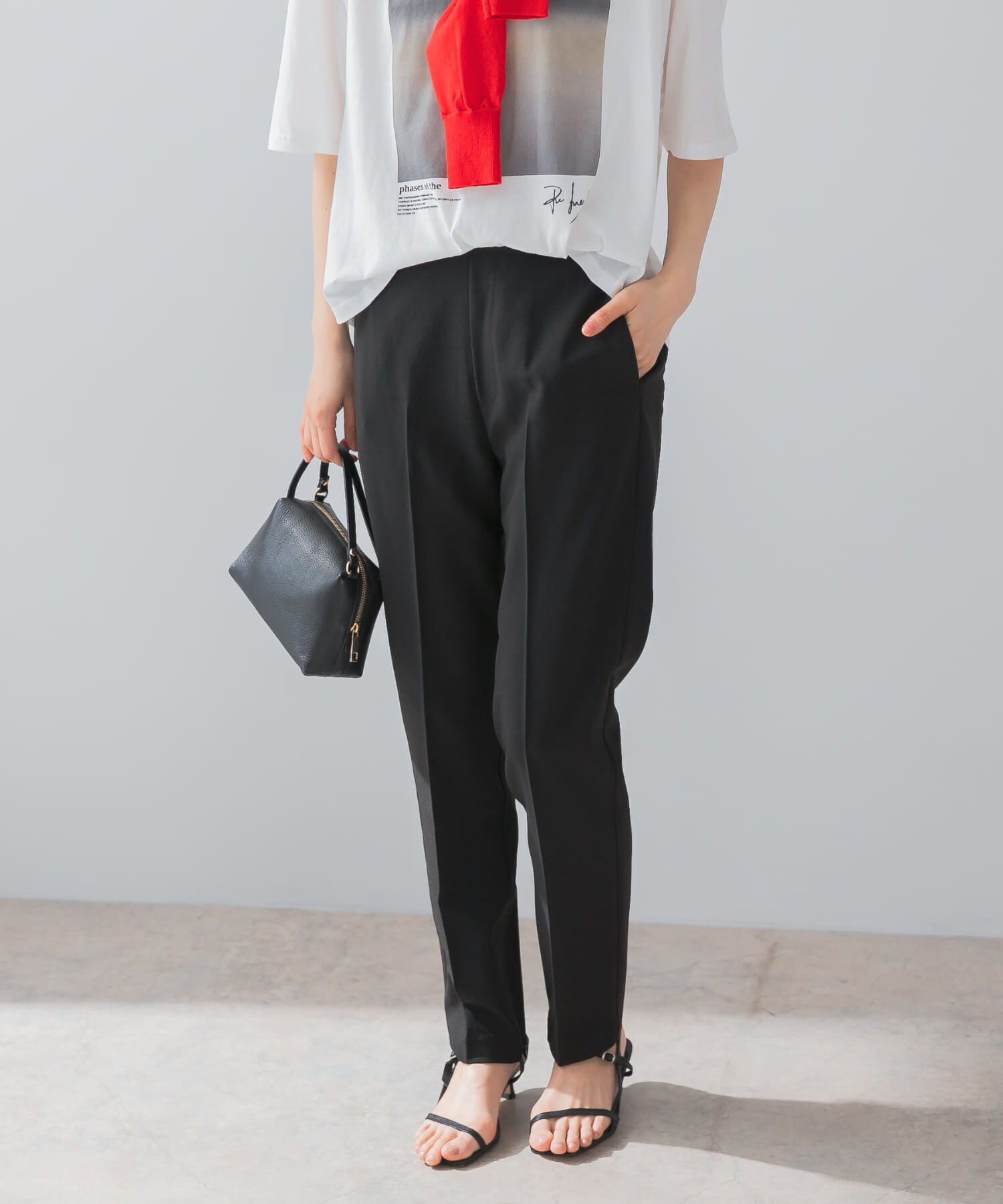 URBAN RESEARCH ROSSO「『UR TECH DRYLUXE』F by ROSSO　センタープレスストレートパンツ」|その他|