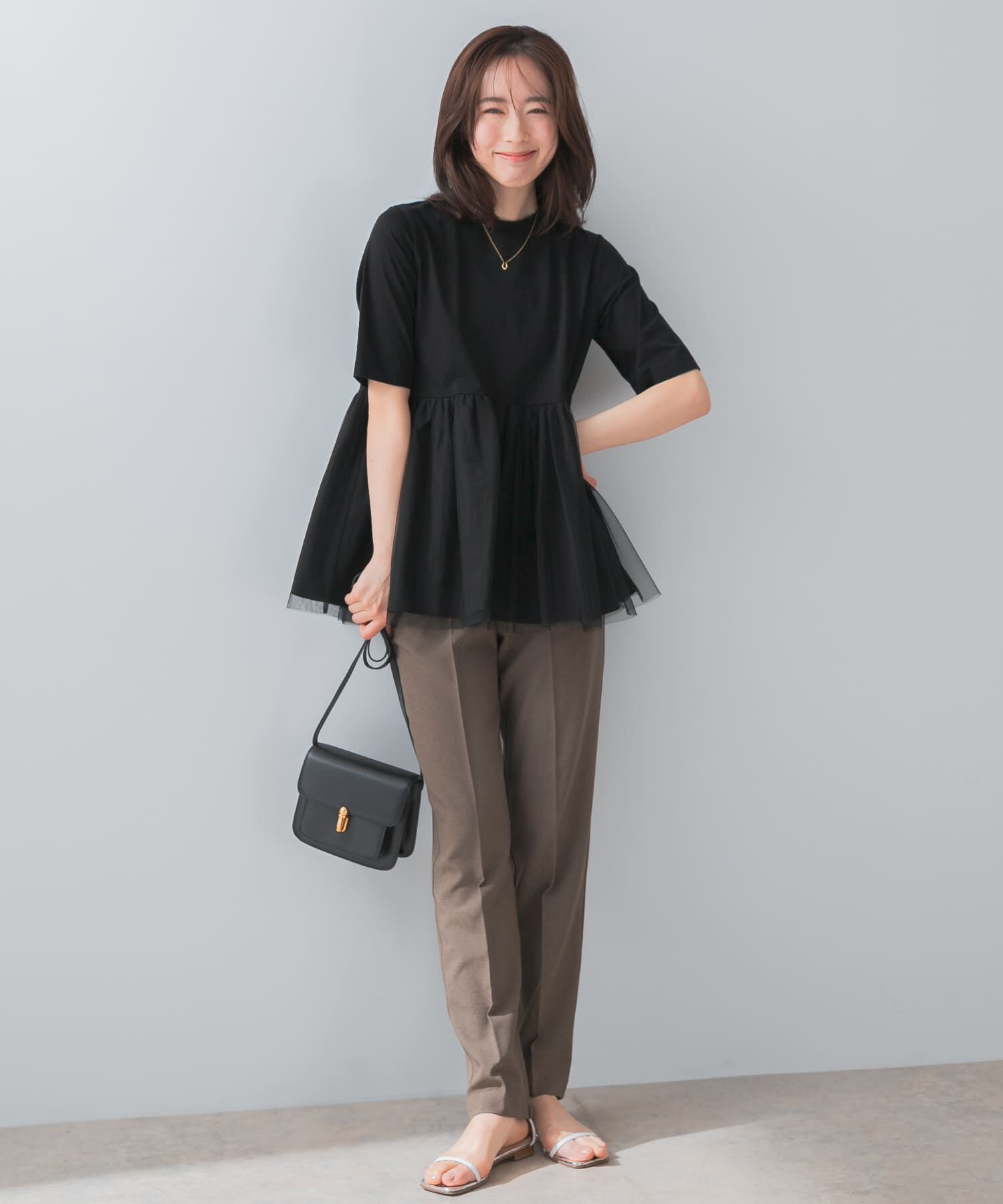 URBAN RESEARCH ROSSO「『UR TECH DRYLUXE』F by ROSSO　センタープレスストレートパンツ」|その他|