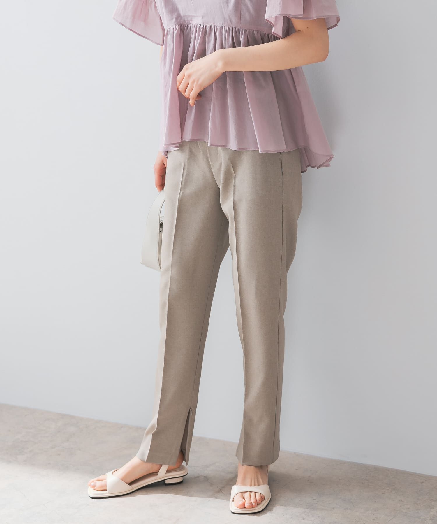 URBAN RESEARCH ROSSO「『UR TECH DRYLUXE』F by ROSSO　センタープレスストレートパンツ」|その他|