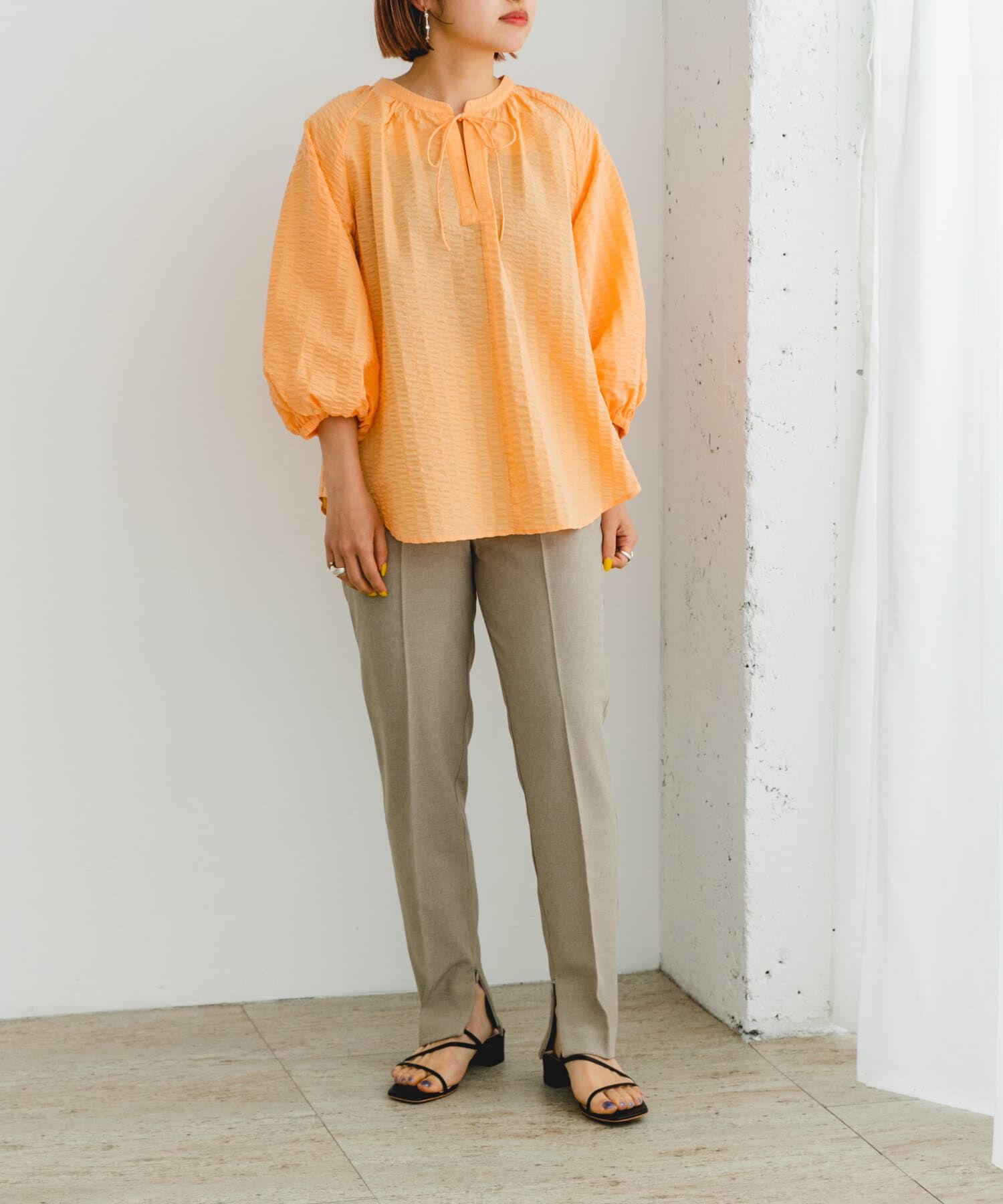 URBAN RESEARCH ROSSO「『UR TECH DRYLUXE』F by ROSSO　センタープレスストレートパンツ」|その他|