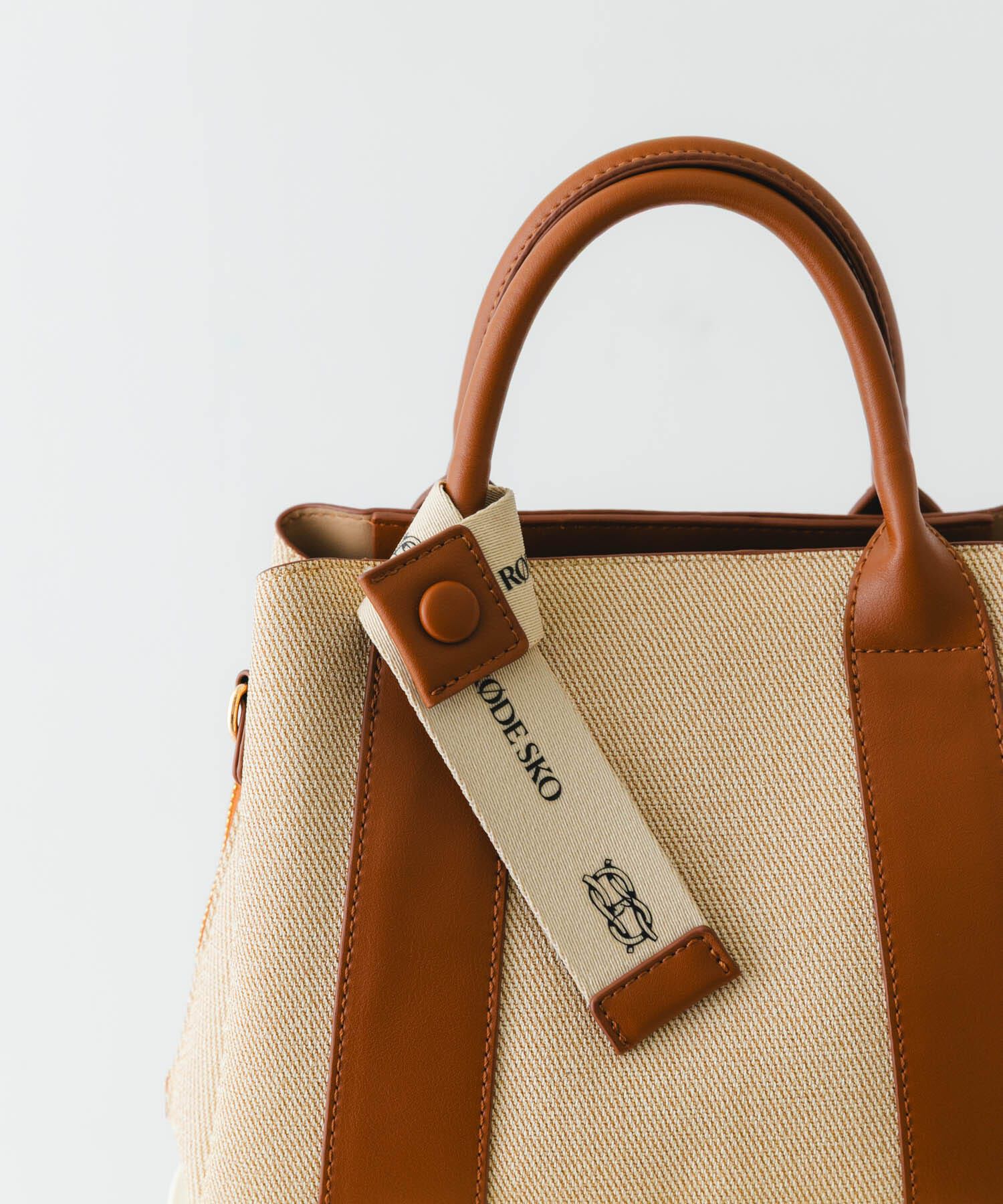 RODE SKO「ロゴリボン付2WAYハンドバッグ」|ハンドバッグ|