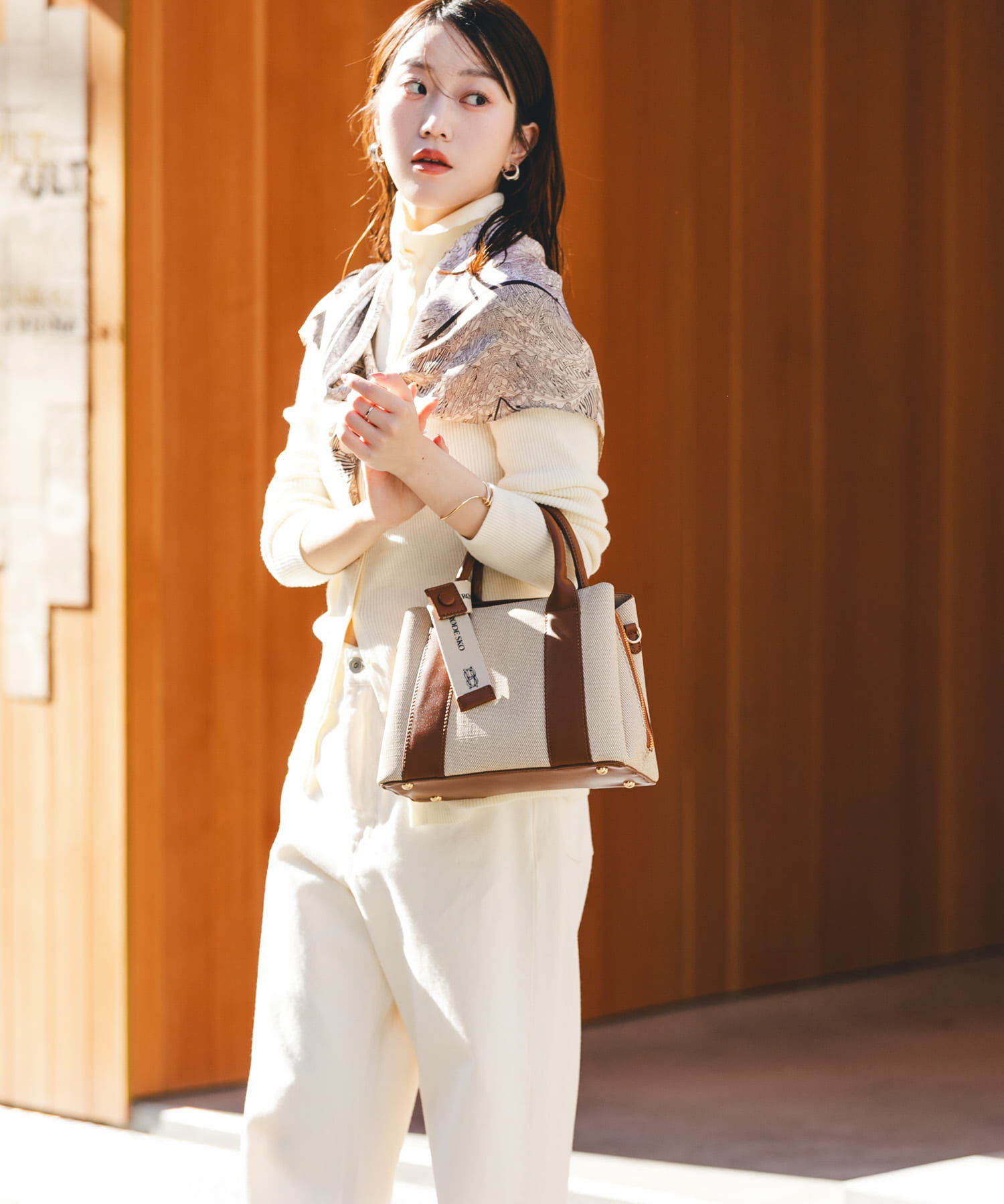 RODE SKO「ロゴリボン付2WAYハンドバッグ」|ハンドバッグ|