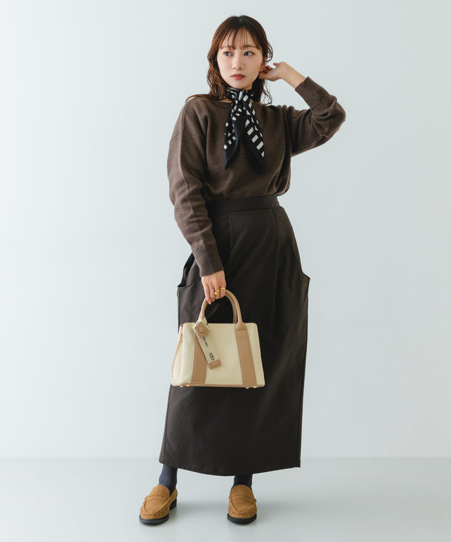 RODE SKO「ロゴリボン付2WAYハンドバッグ」|ハンドバッグ|