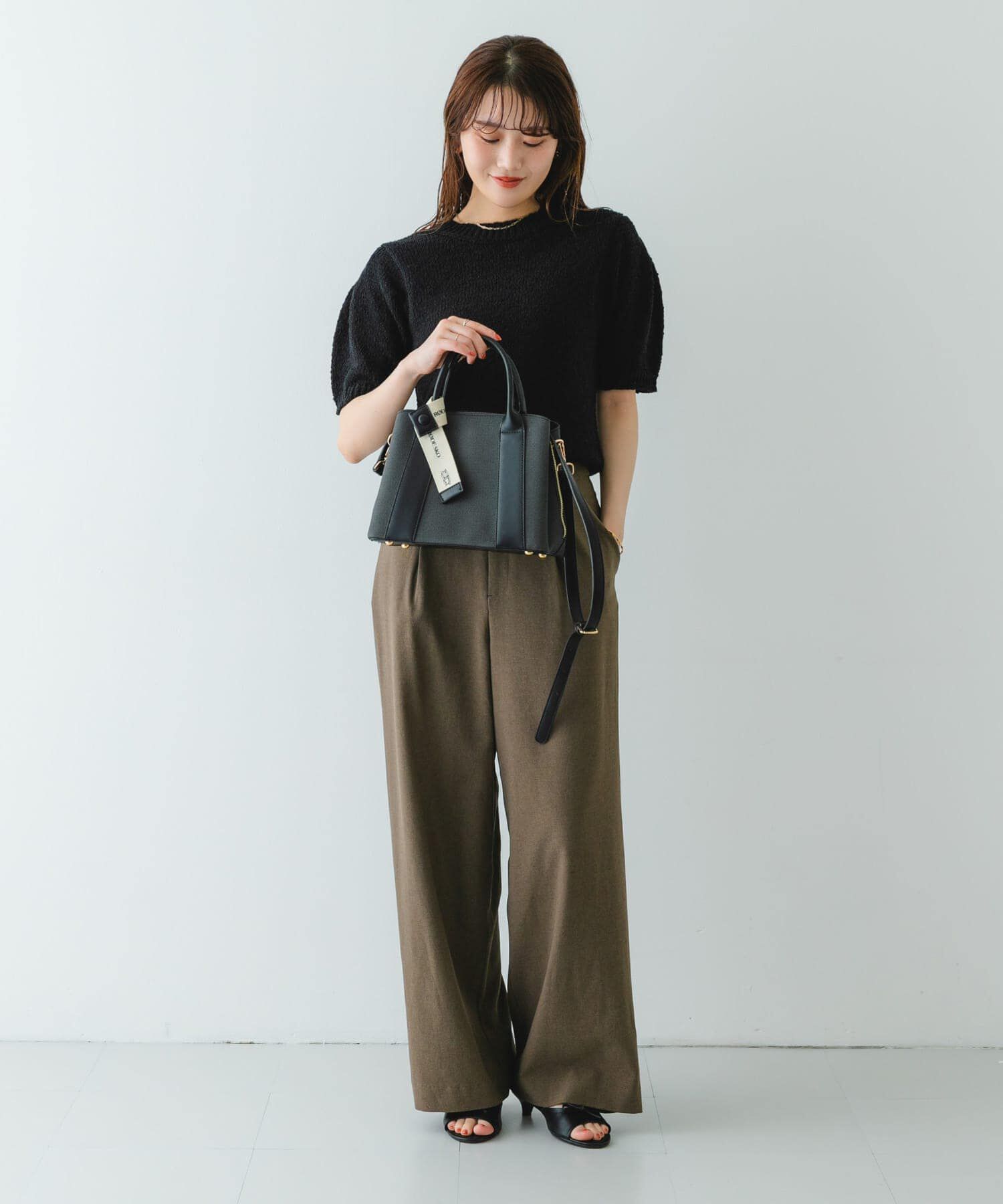 RODE SKO「ロゴリボン付2WAYハンドバッグ」|ハンドバッグ|