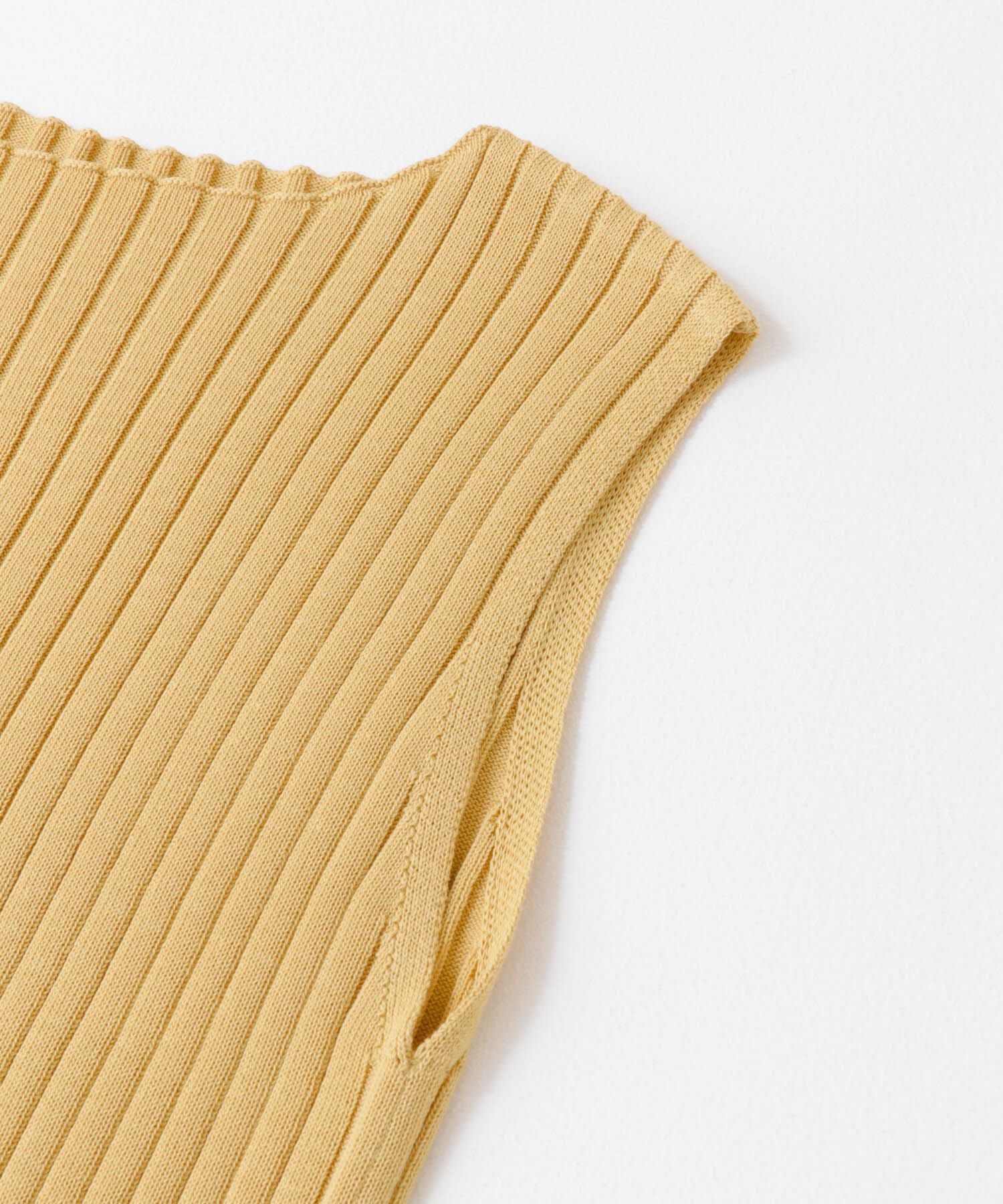  「ボートネックRIBニットタンクトップ」|タンクトップ|