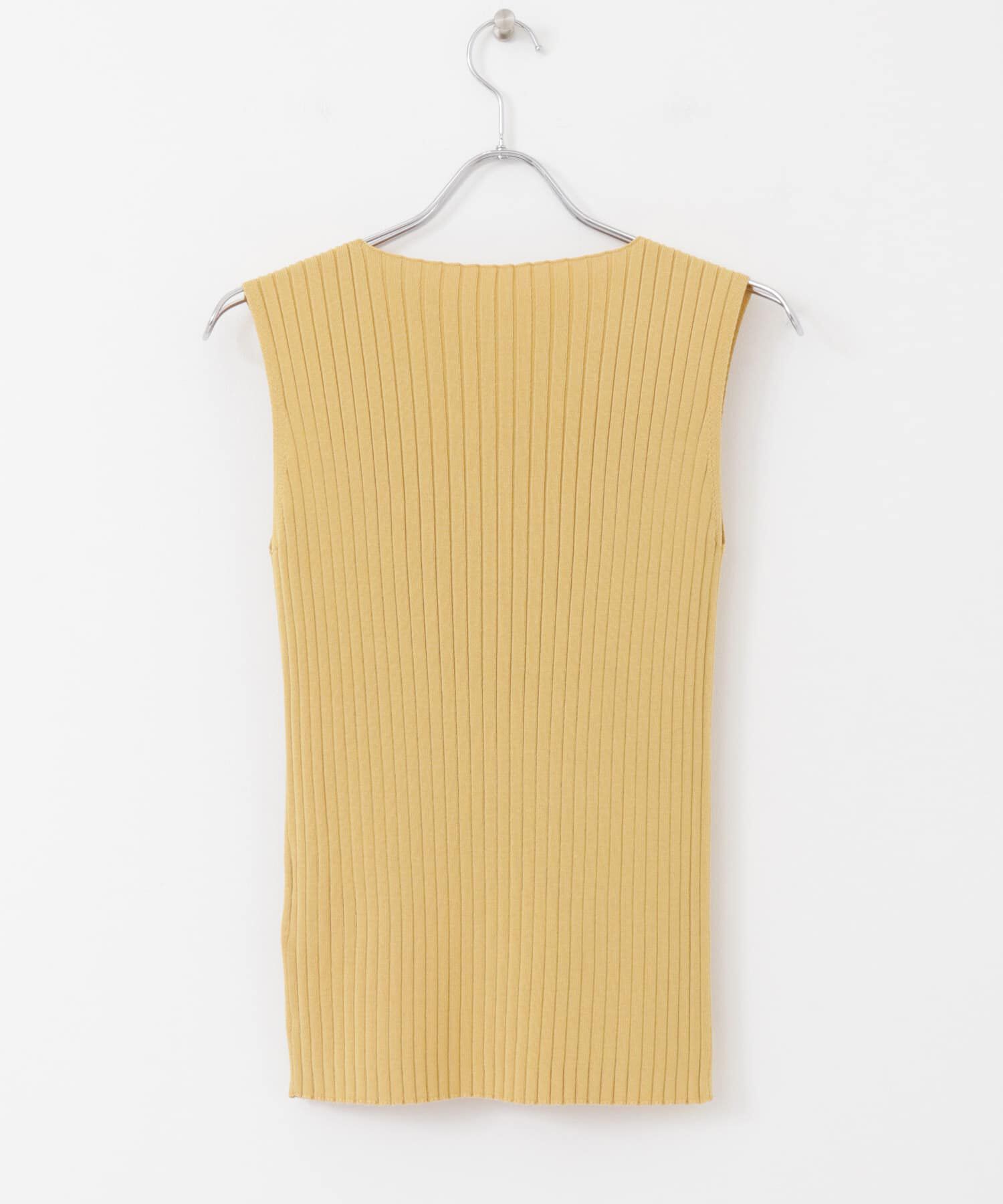  「ボートネックRIBニットタンクトップ」|タンクトップ|