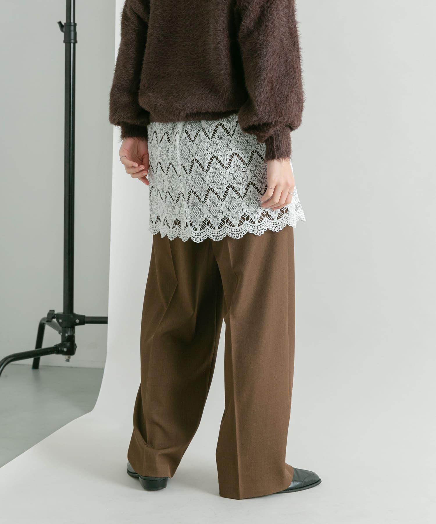  「レースレイヤードパンツ」|その他|