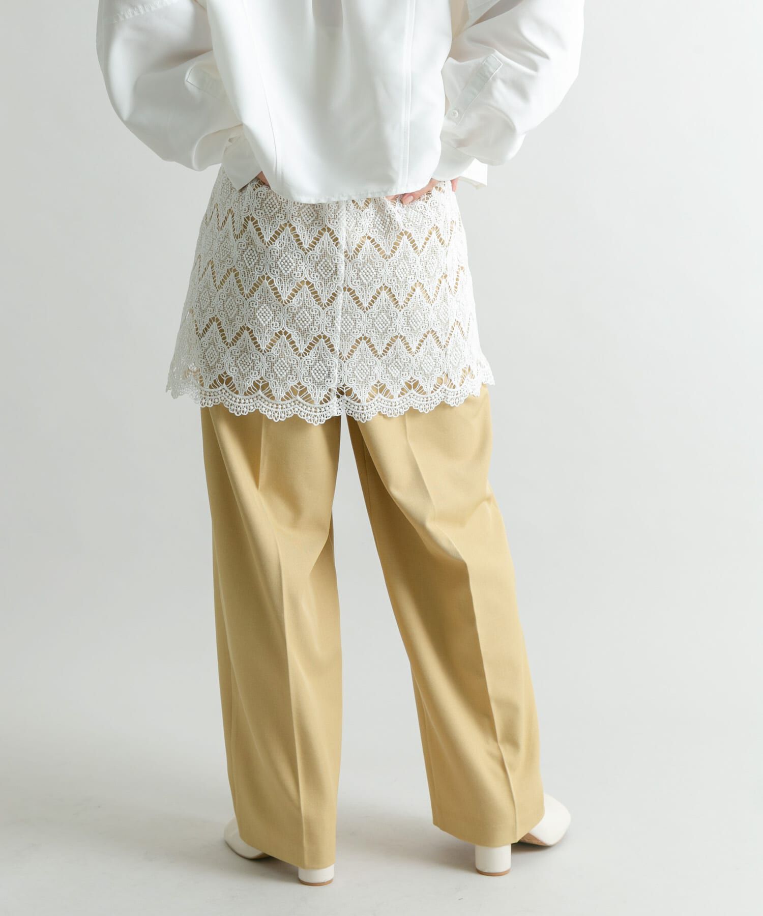  「レースレイヤードパンツ」|その他|