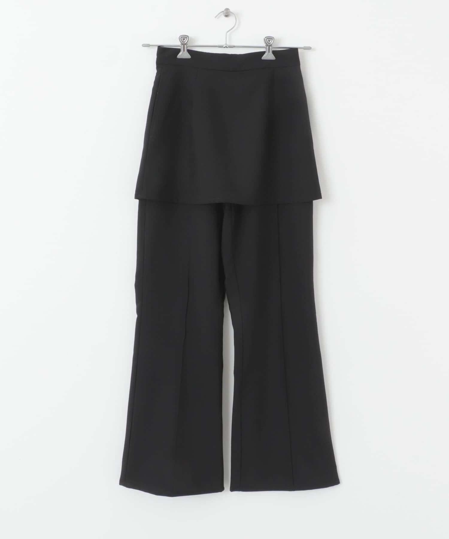  「『2サイズ展開』スカートレイヤードフレアパンツ」|その他|