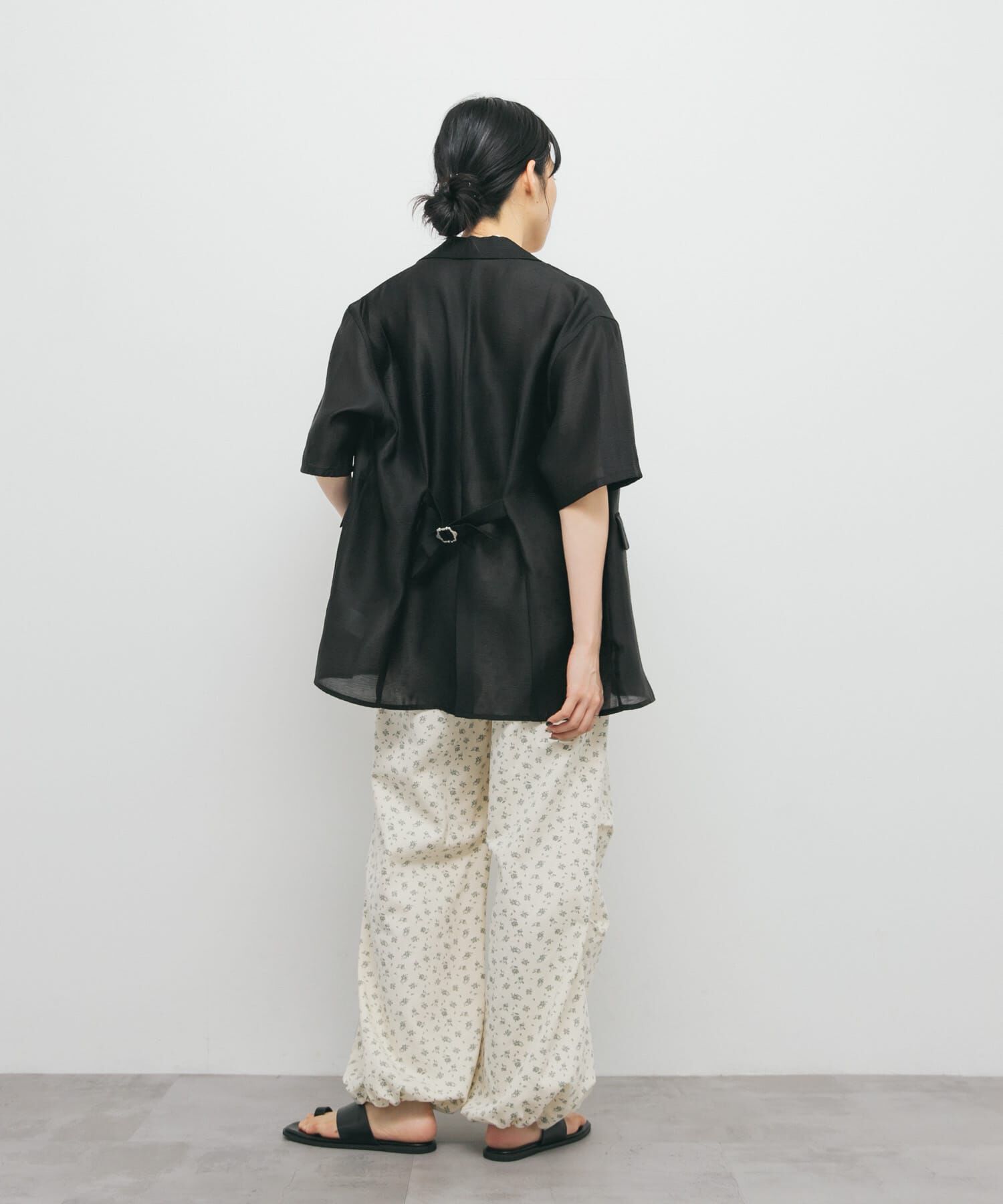  「フラワープリントドロストパンツ」|その他|