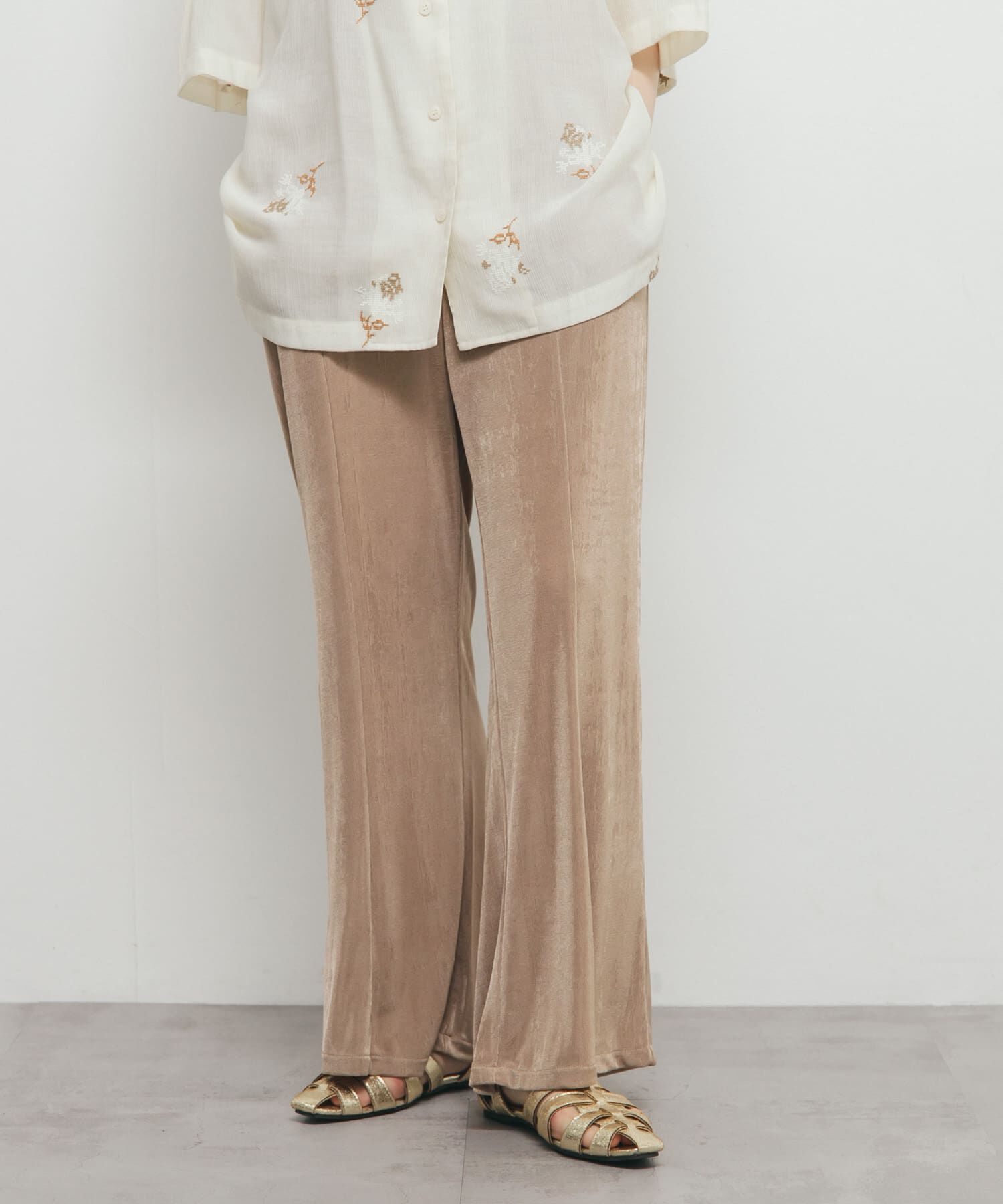  「シャイニーイージーフレアパンツ」|その他|