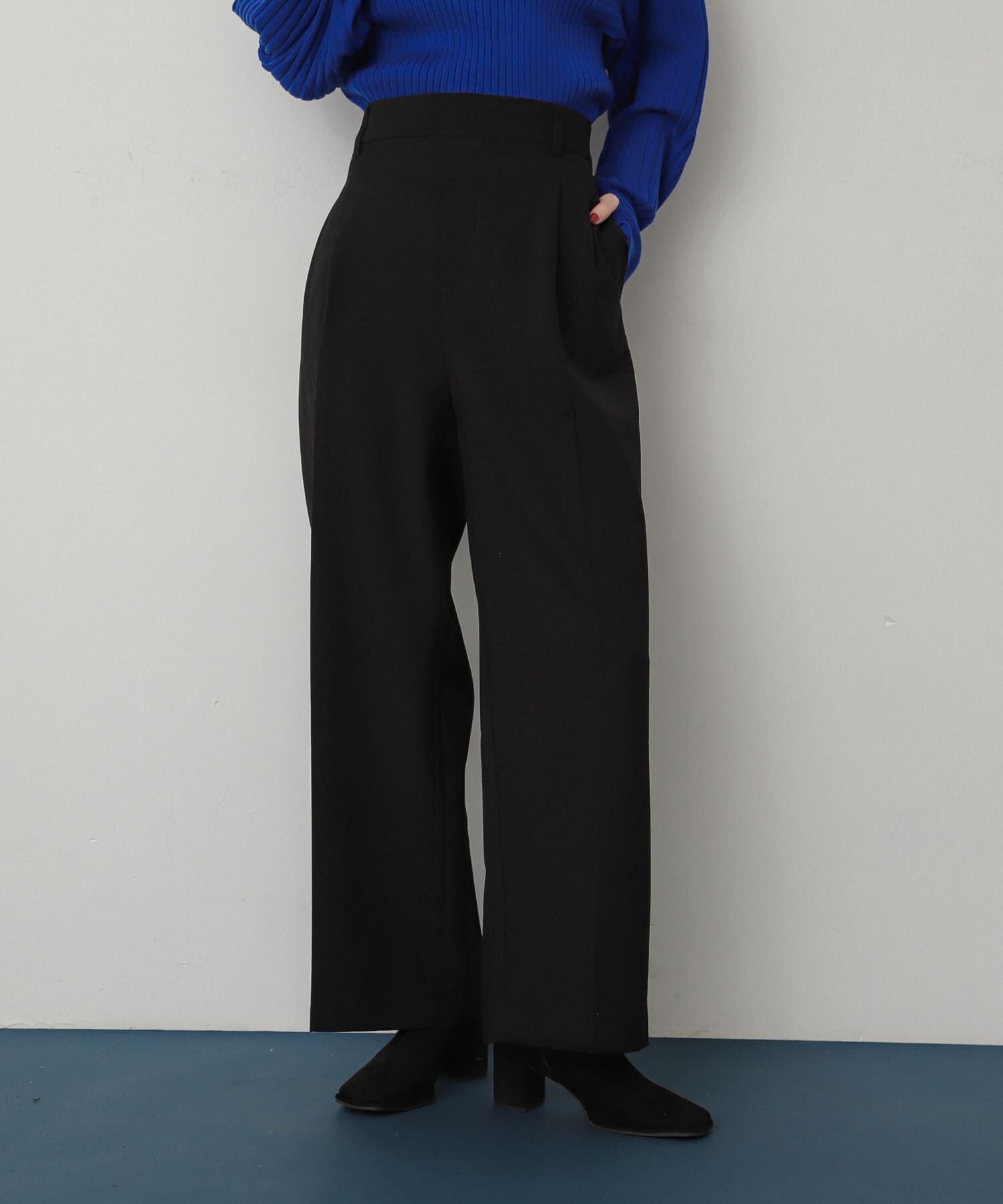 SENSE OF PLACE by URBAN RESEARCH「『一部WEB限定カラー』『TALLサイズ/WEB限定』ワイドイージーパンツ」|その他|ブラック