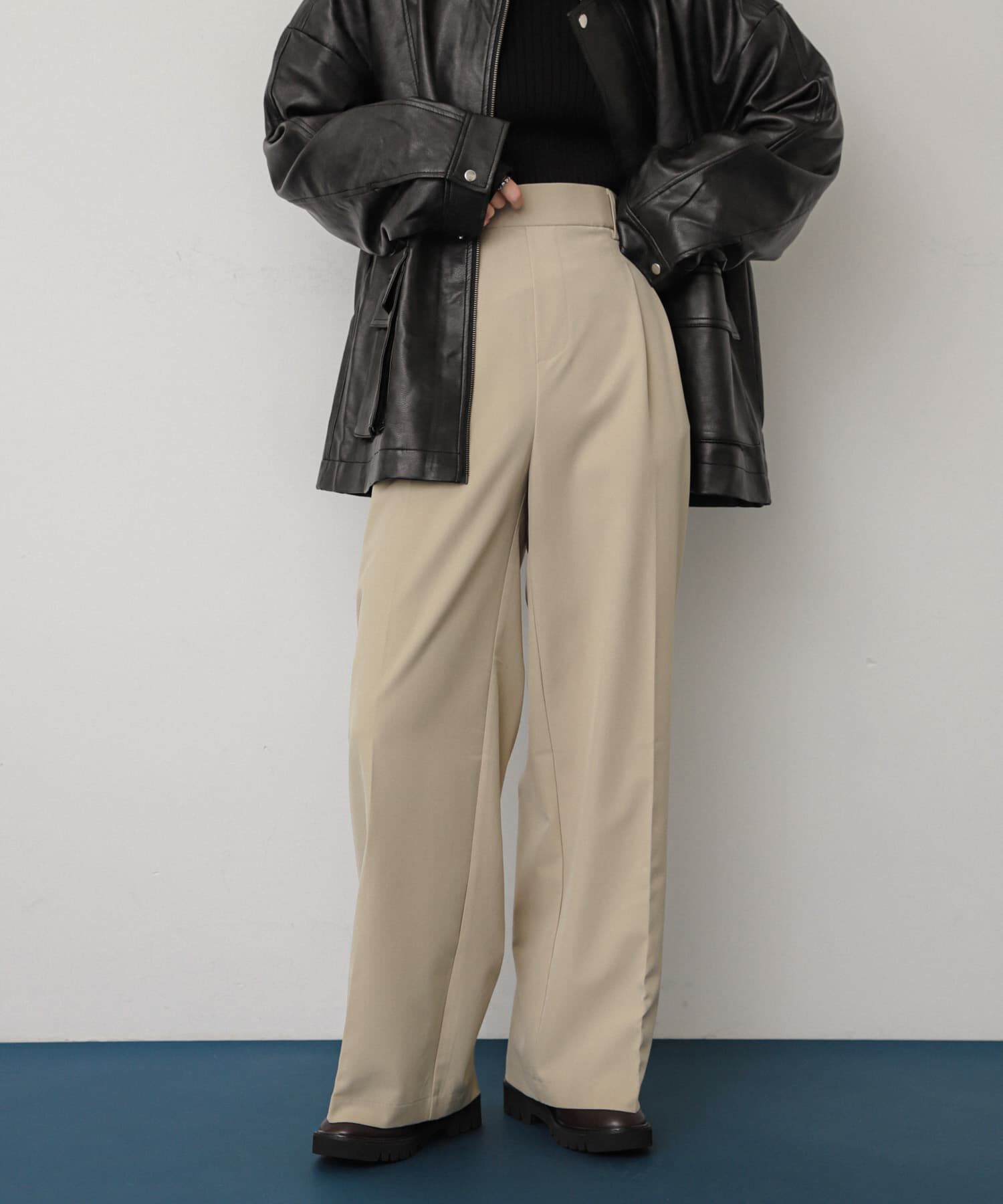 SENSE OF PLACE by URBAN RESEARCH「『一部WEB限定カラー』『TALLサイズ/WEB限定』ワイドイージーパンツ」|その他|ベージュ