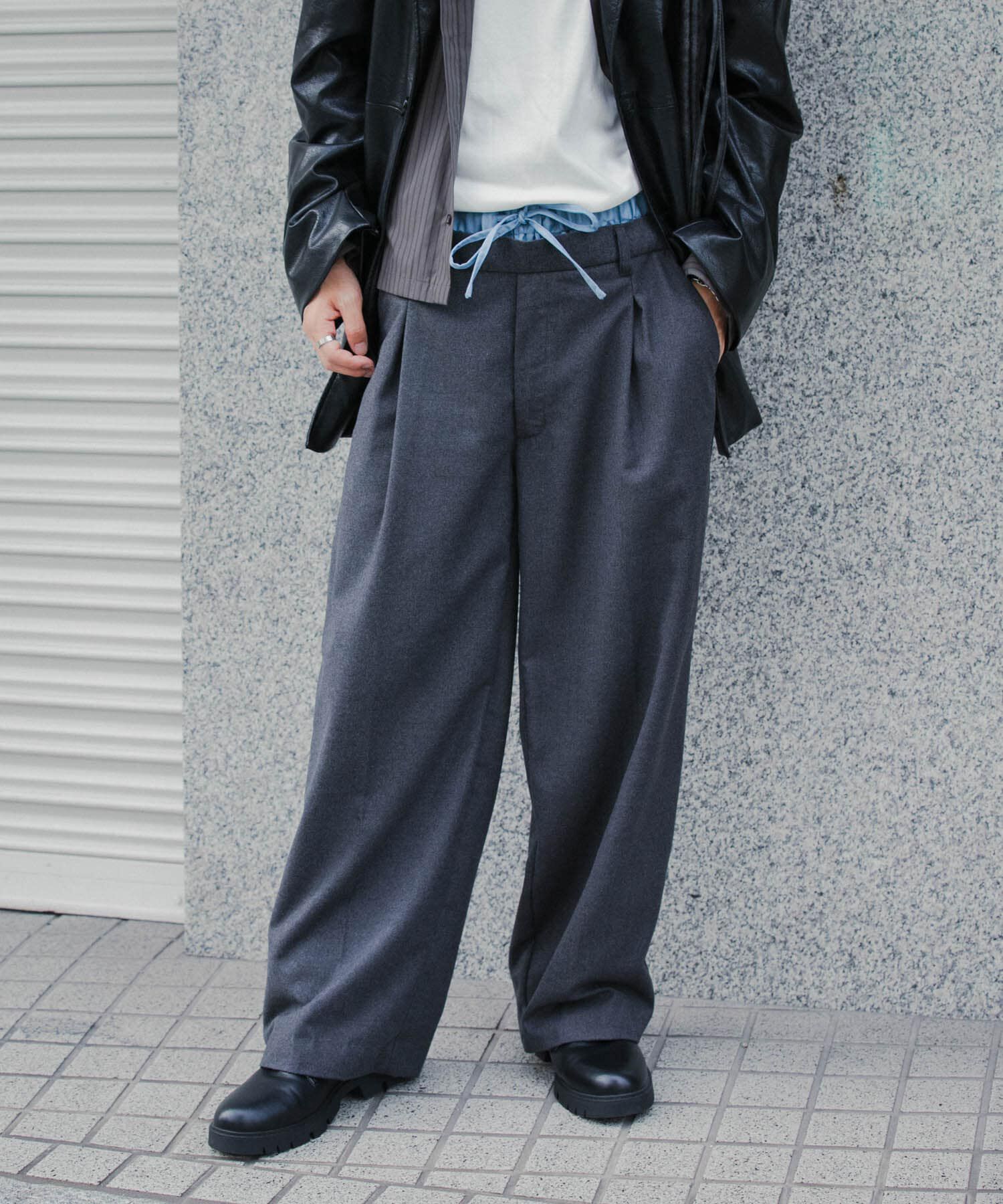 SENSE OF PLACE by URBAN RESEARCH「ウールライクフェイクレイヤードスラックス」|その他|