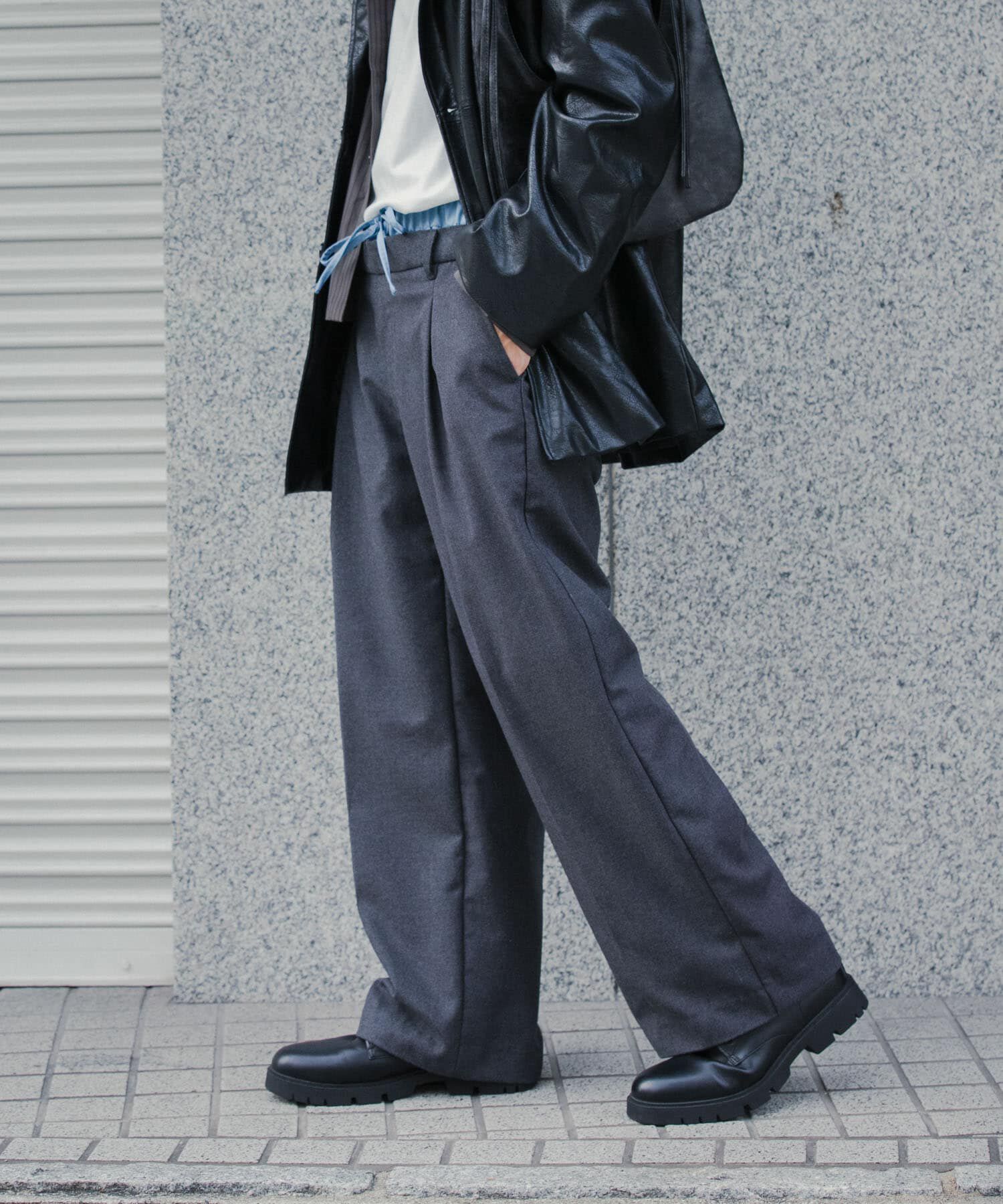 SENSE OF PLACE by URBAN RESEARCH「ウールライクフェイクレイヤードスラックス」|その他|