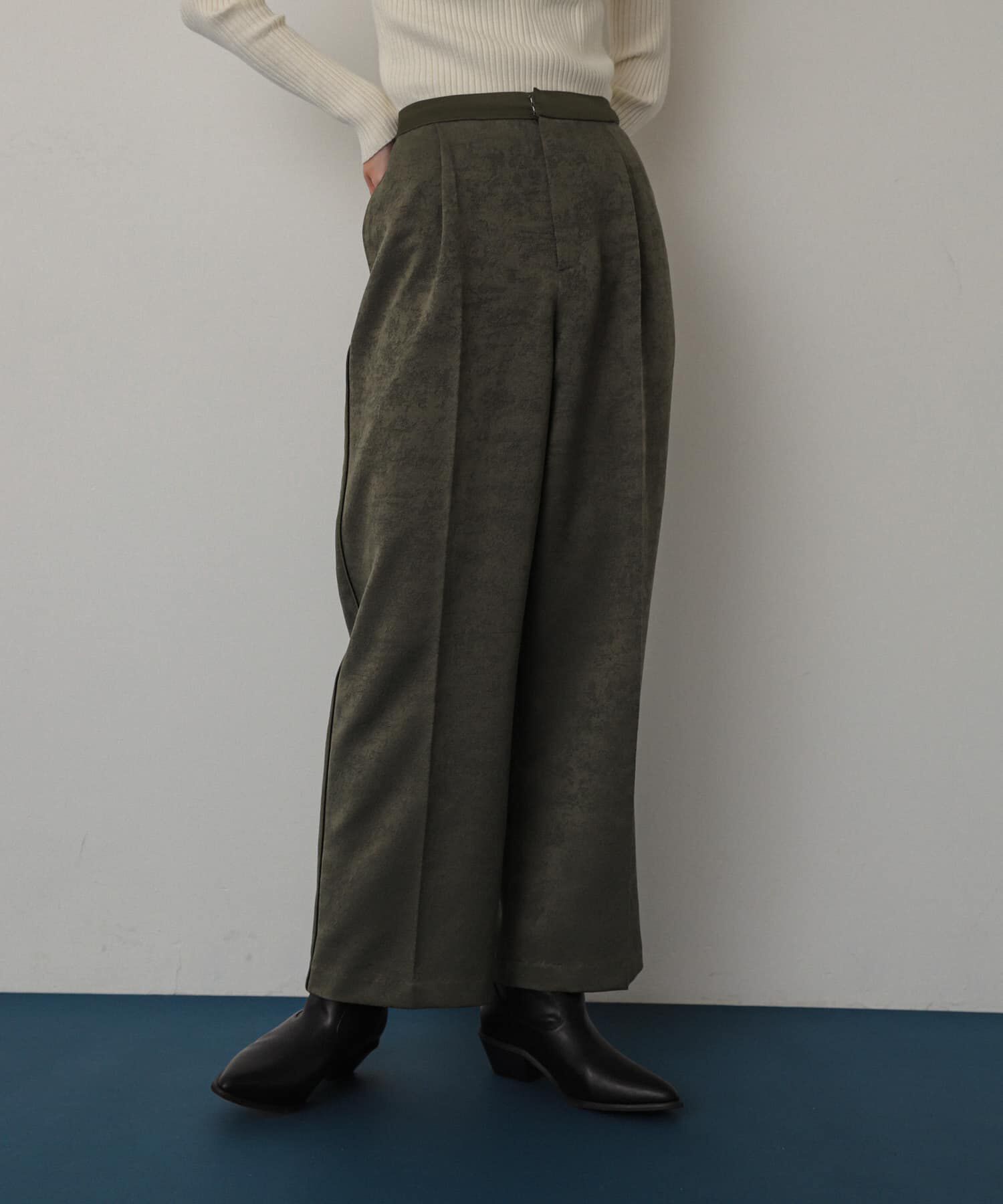 SENSE OF PLACE by URBAN RESEARCH「サテンパイピングジャガードパンツ」|その他|カーキ