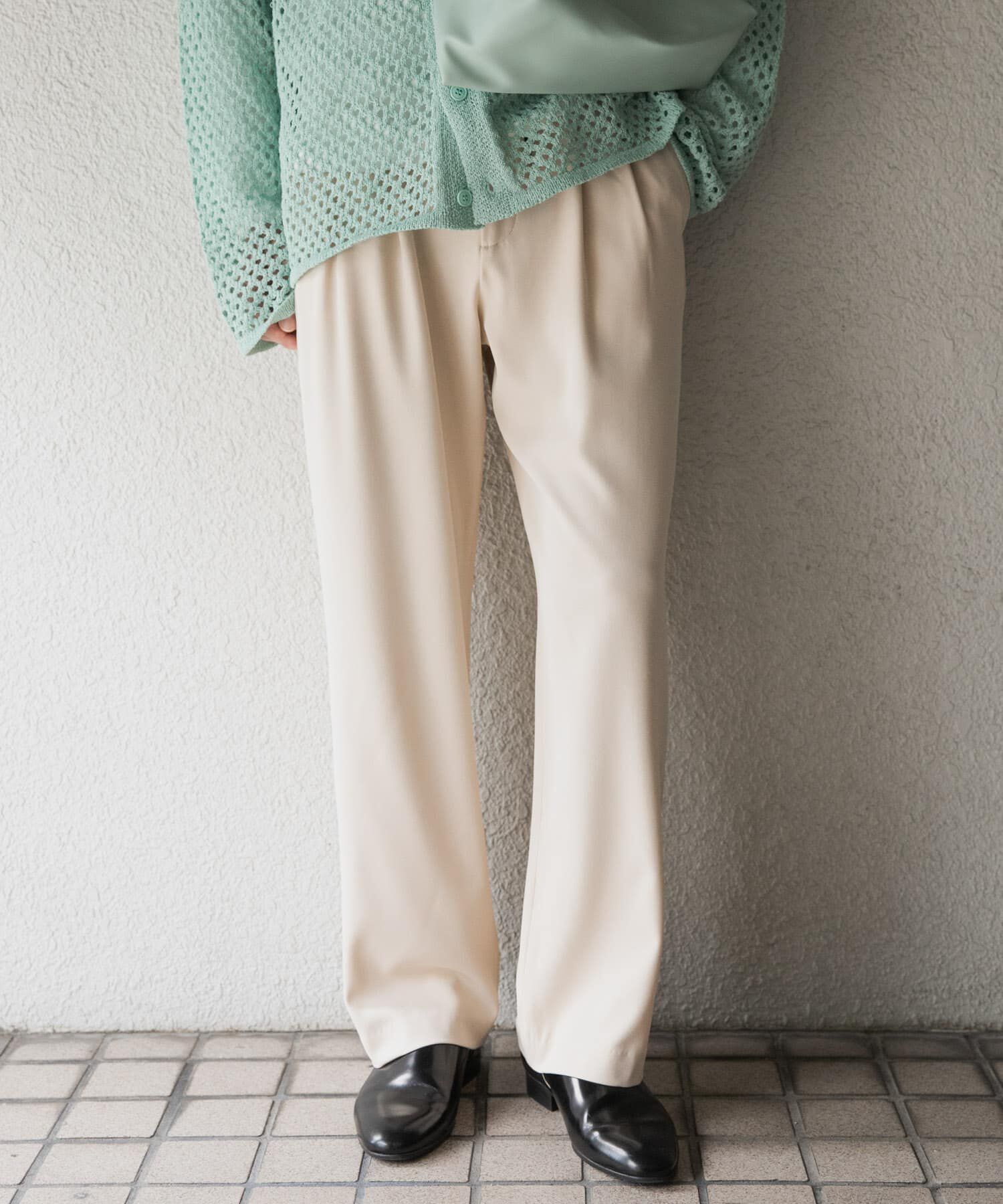 SENSE OF PLACE by URBAN RESEARCH「ストレッチテーパードスラックス」|その他|ライトベージュ