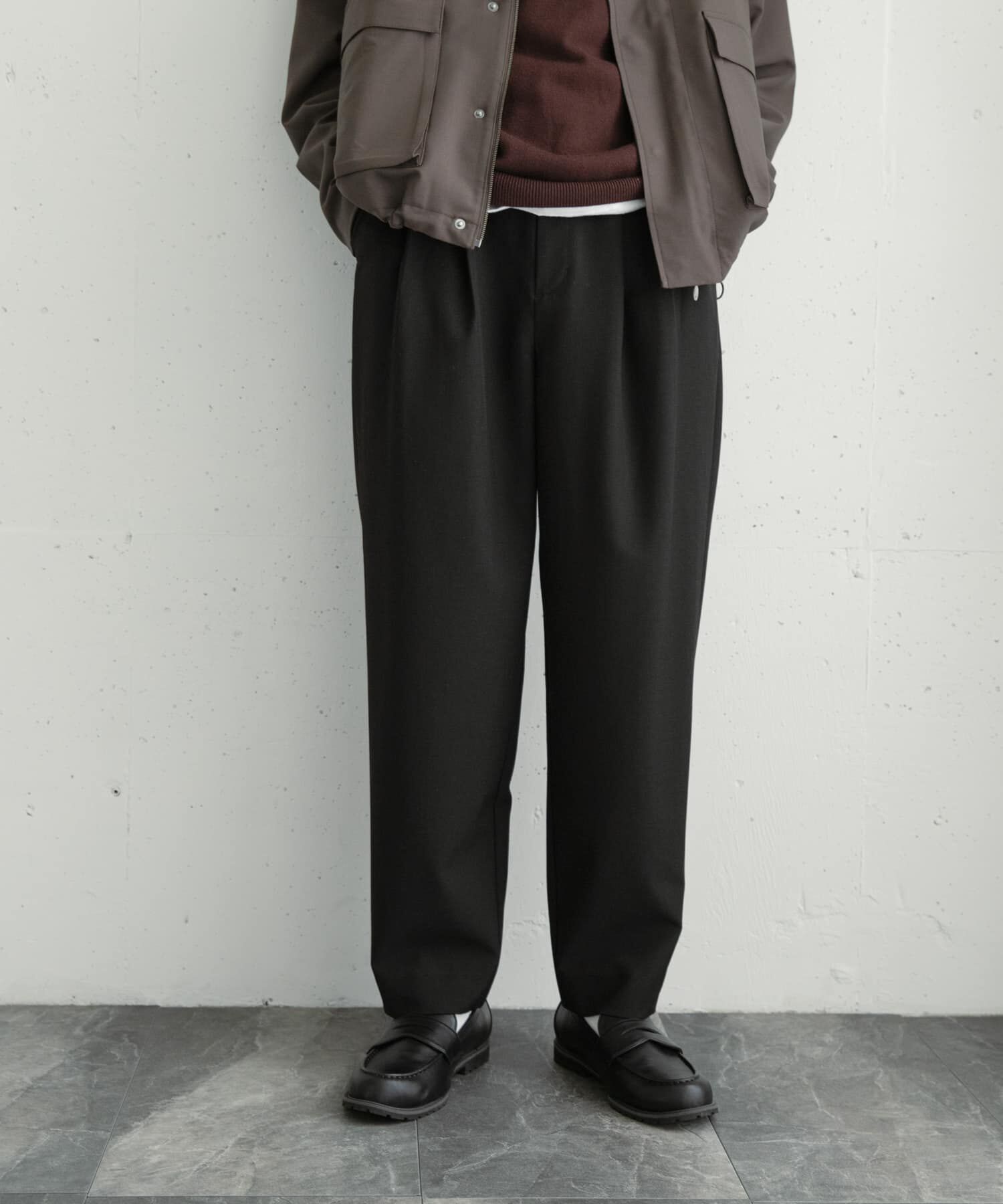SENSE OF PLACE by URBAN RESEARCH「『イージーケア』ダブルタックテーパードパンツ」|その他|