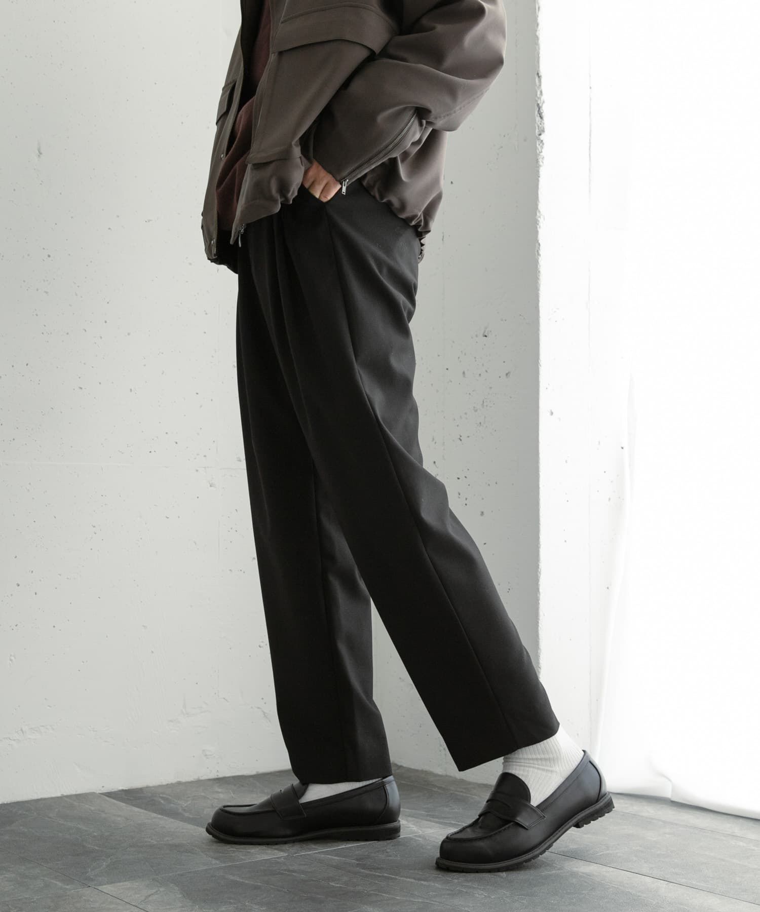 SENSE OF PLACE by URBAN RESEARCH「『イージーケア』ダブルタックテーパードパンツ」|その他|