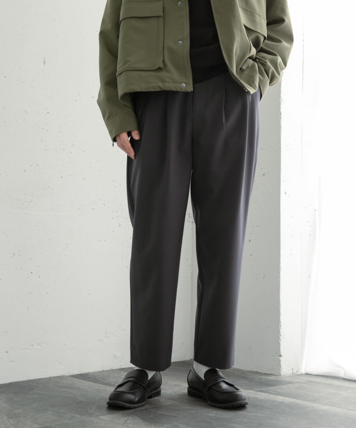 SENSE OF PLACE by URBAN RESEARCH「『イージーケア』ダブルタックテーパードパンツ」|その他|