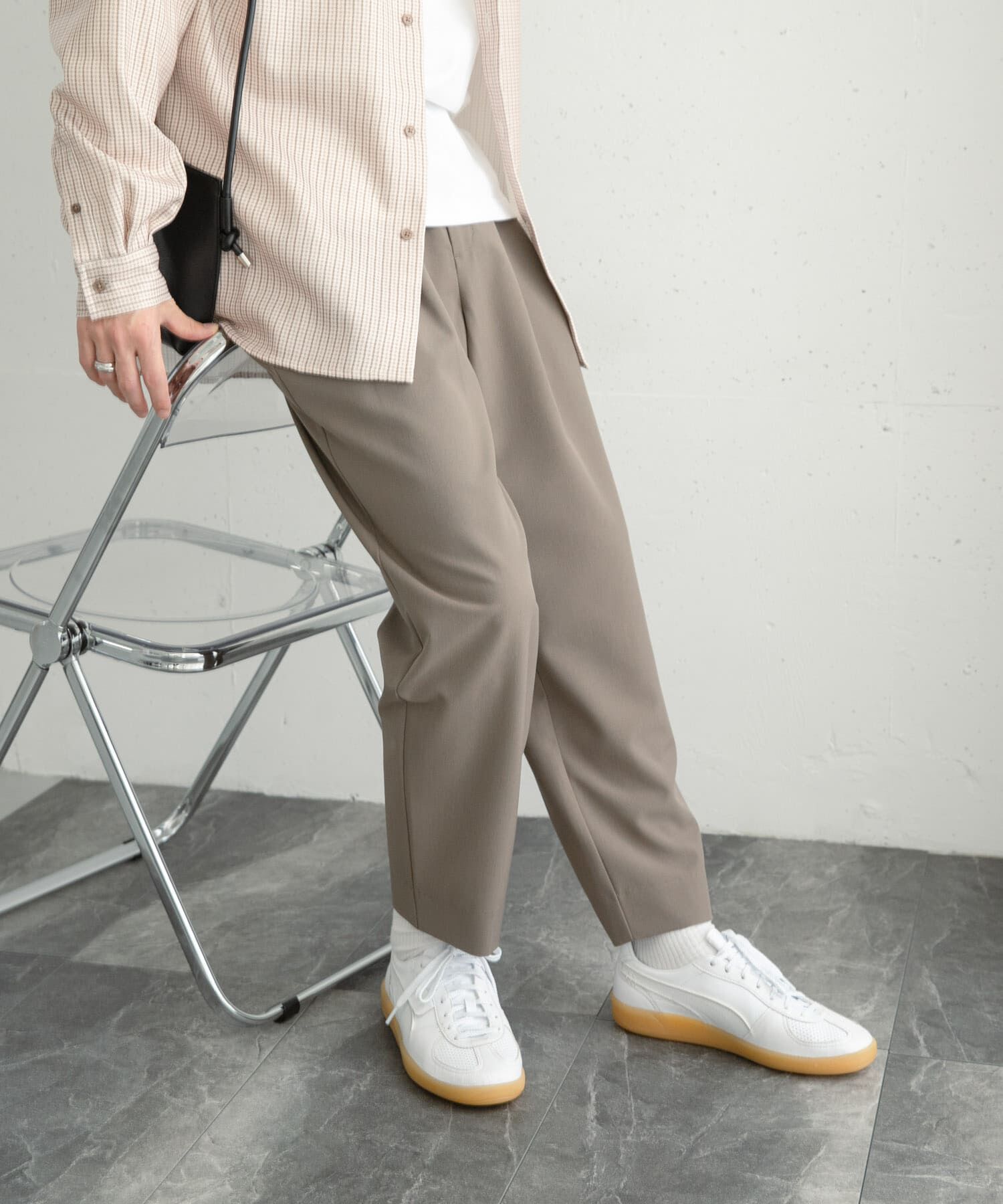 SENSE OF PLACE by URBAN RESEARCH「『イージーケア』ダブルタックテーパードパンツ」|その他|